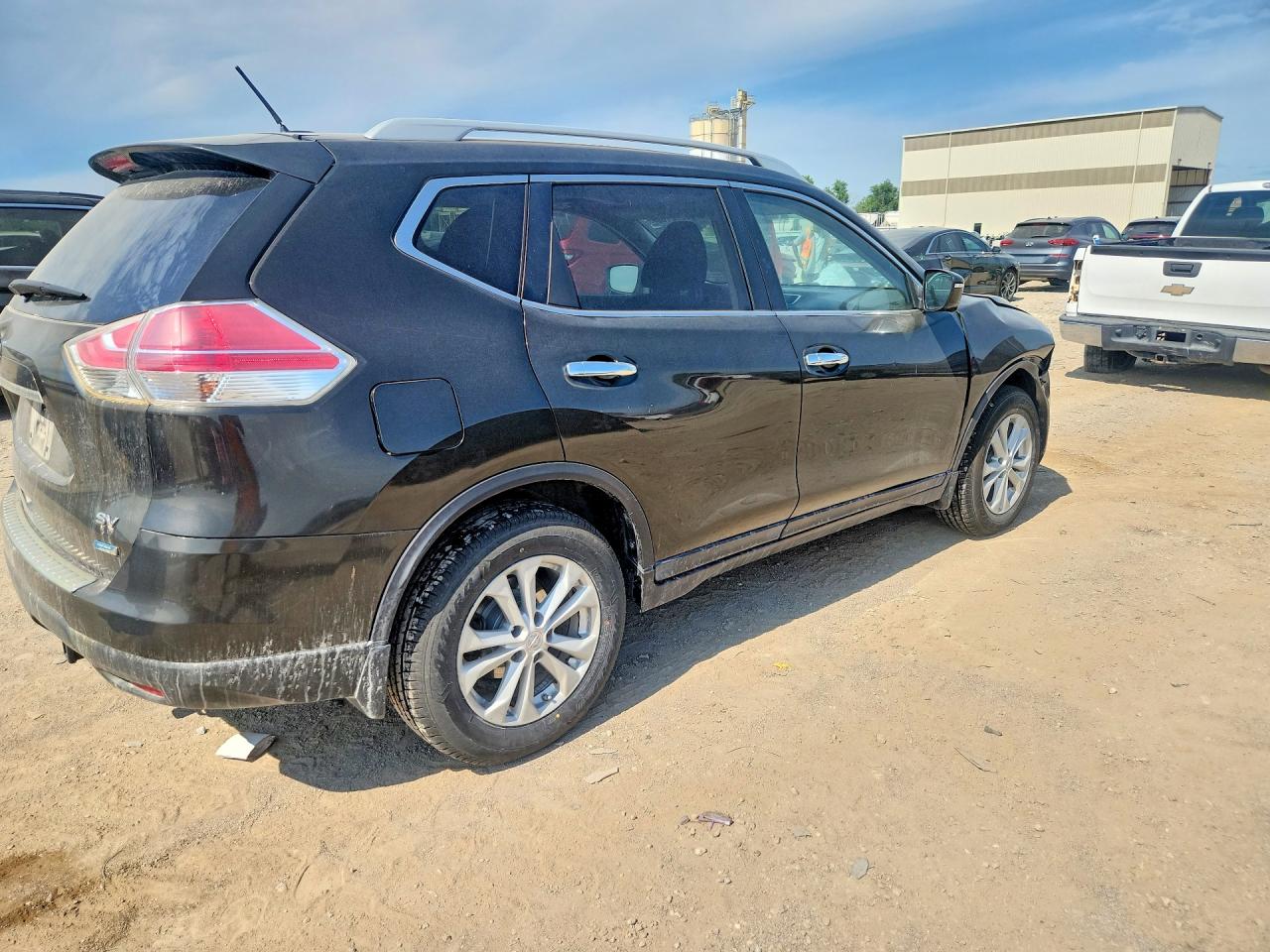 2014 Nissan Rogue Sv Серый vin: 5N1AT2MT7EC780463