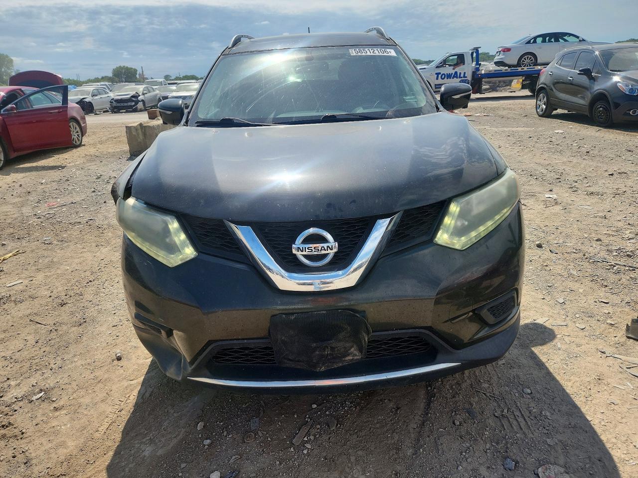 2014 Nissan Rogue Sv Серый vin: 5N1AT2MT7EC780463