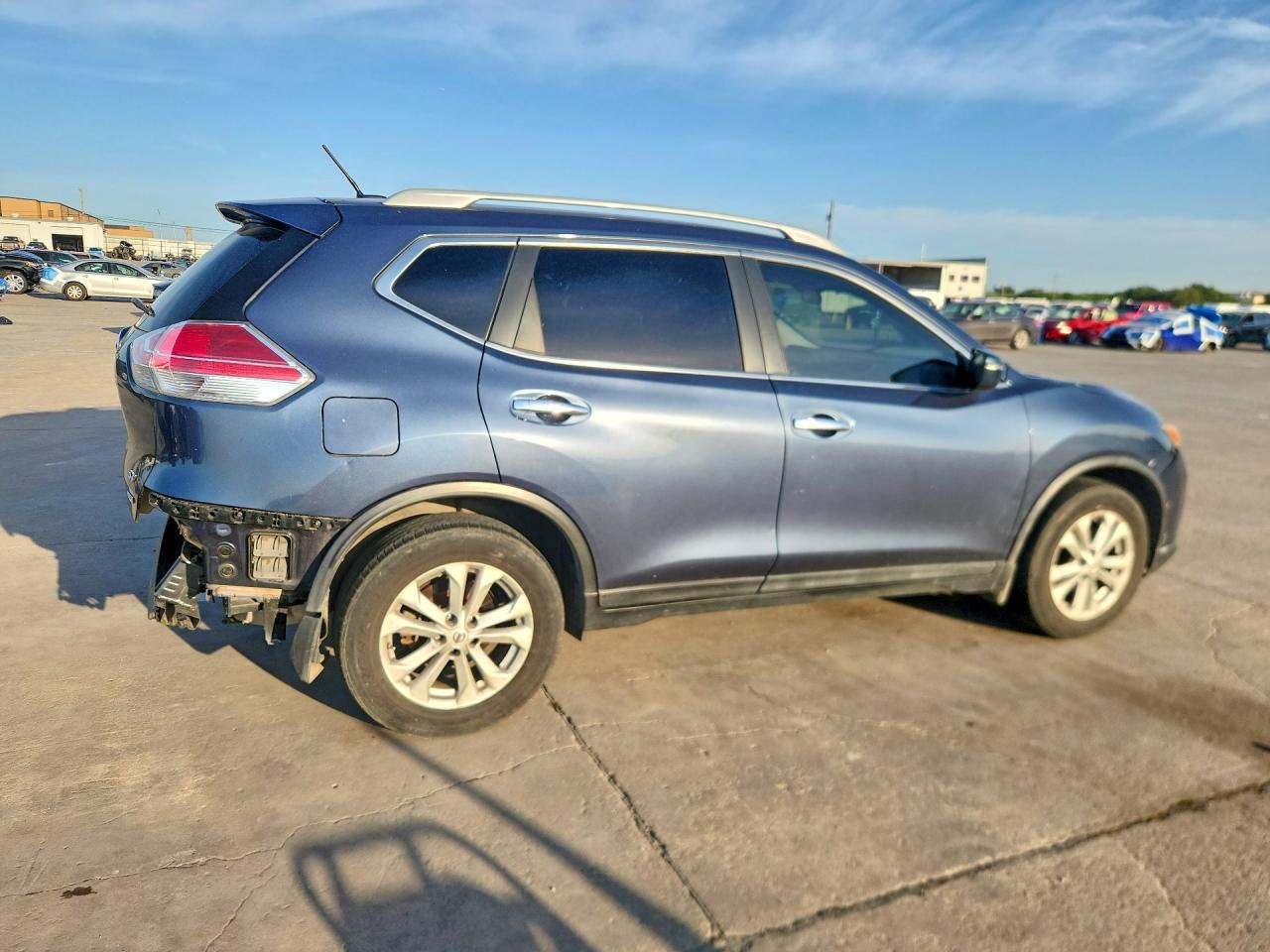 2014 Nissan Rogue Sv Blue vin: 5N1AT2MT7EC785842