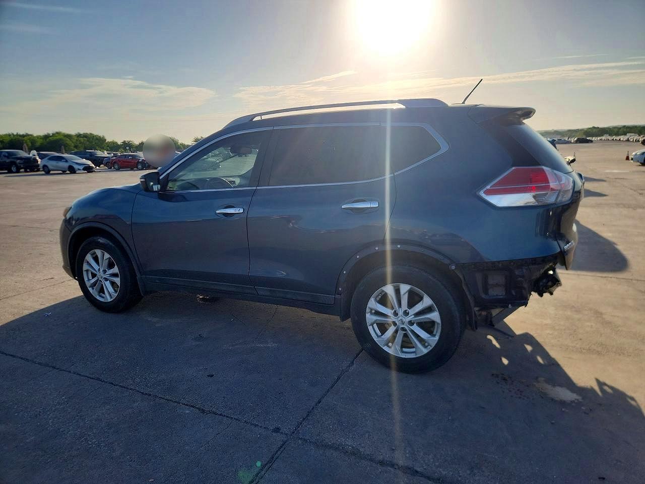 2014 Nissan Rogue Sv Blue vin: 5N1AT2MT7EC785842