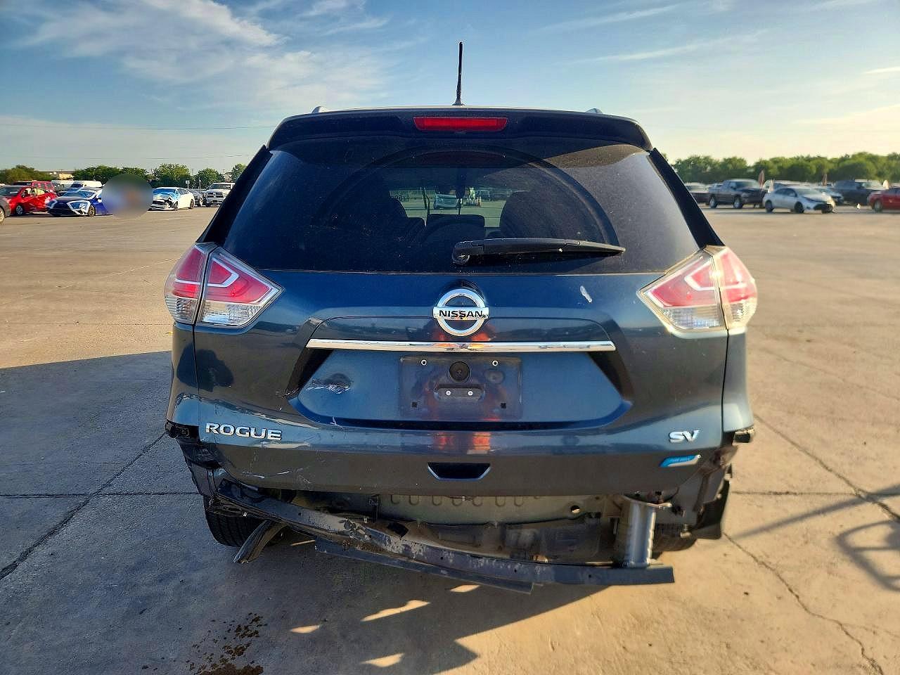 2014 Nissan Rogue Sv Blue vin: 5N1AT2MT7EC785842