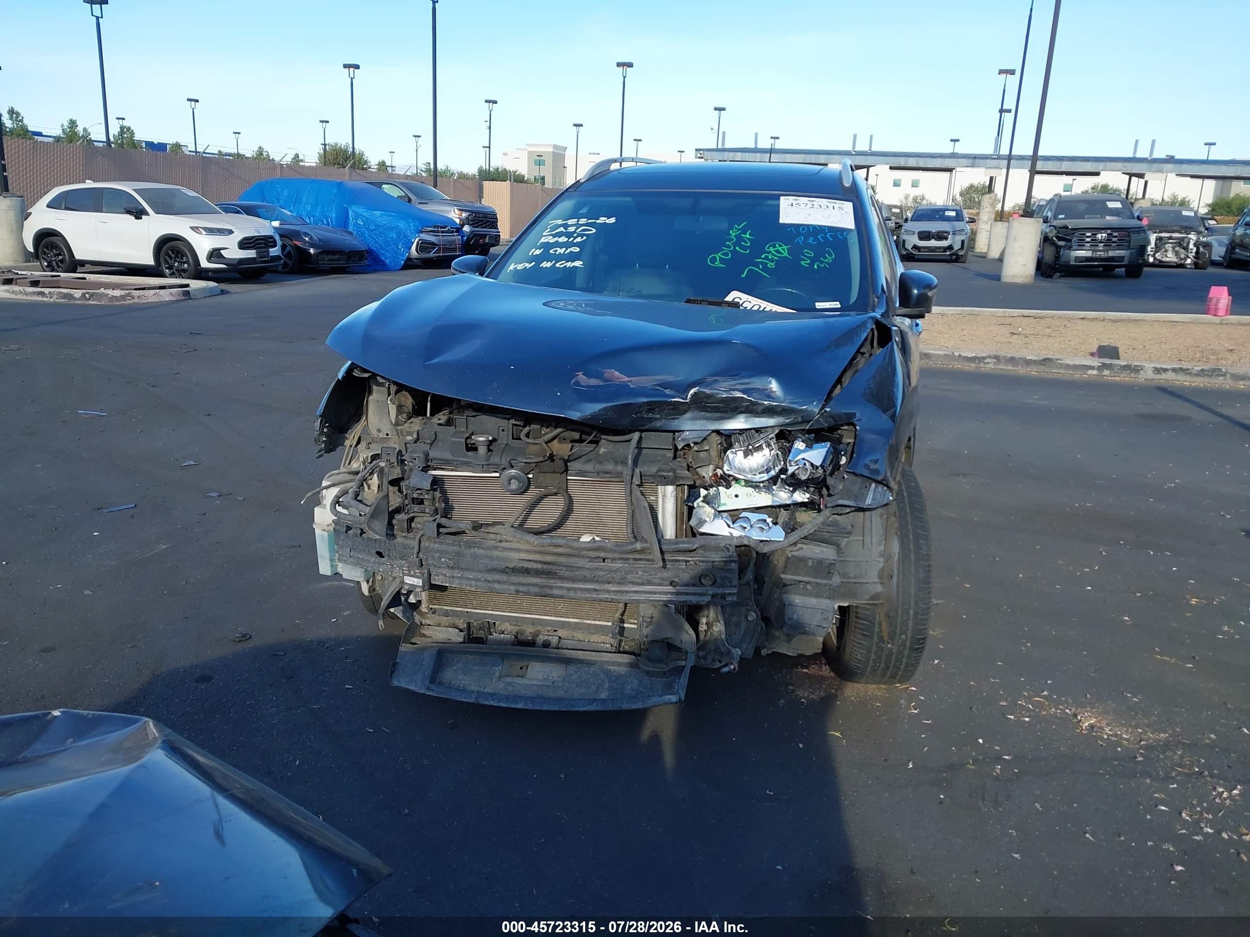 2014 Nissan Rogue Sl Green vin: 5N1AT2MT7EC791012