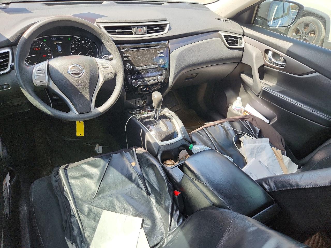 2014 Nissan Rogue Sv Silver vin: 5N1AT2MT7EC812604