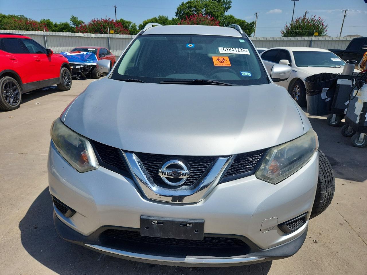 2014 Nissan Rogue Sv Silver vin: 5N1AT2MT7EC812604