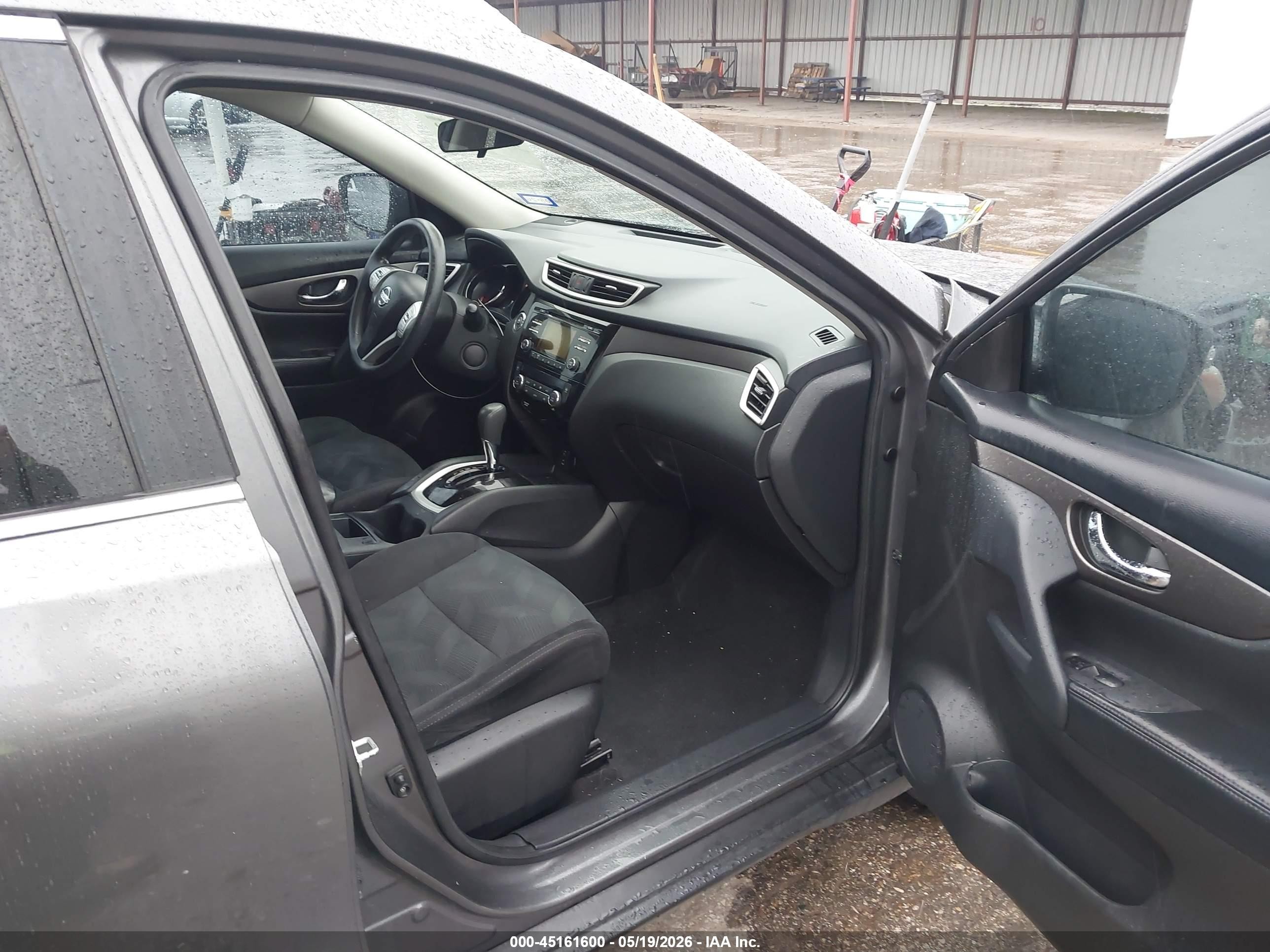 2014 Nissan Rogue Sv Gray vin: 5N1AT2MT7EC814787