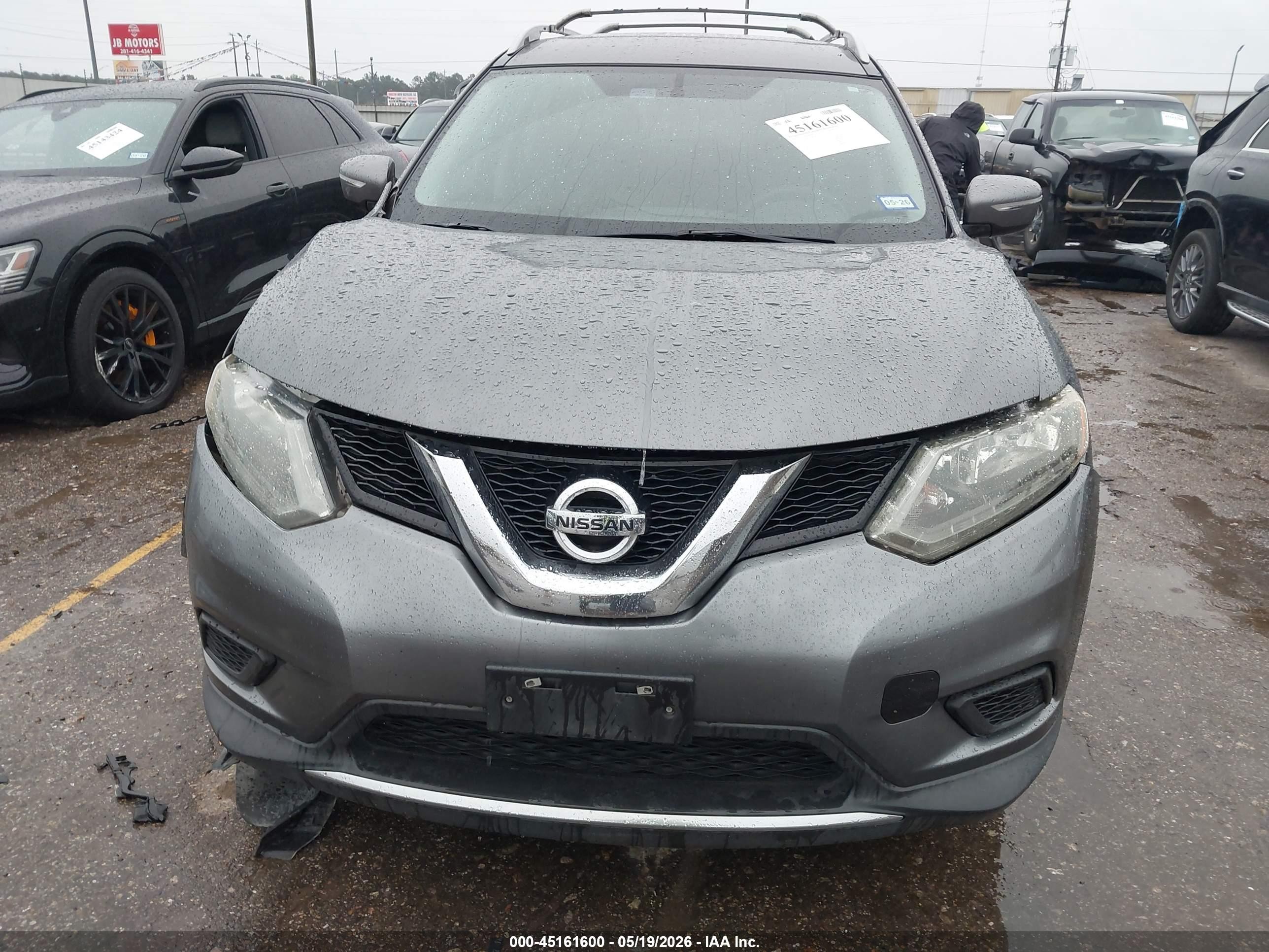 2014 Nissan Rogue Sv Gray vin: 5N1AT2MT7EC814787