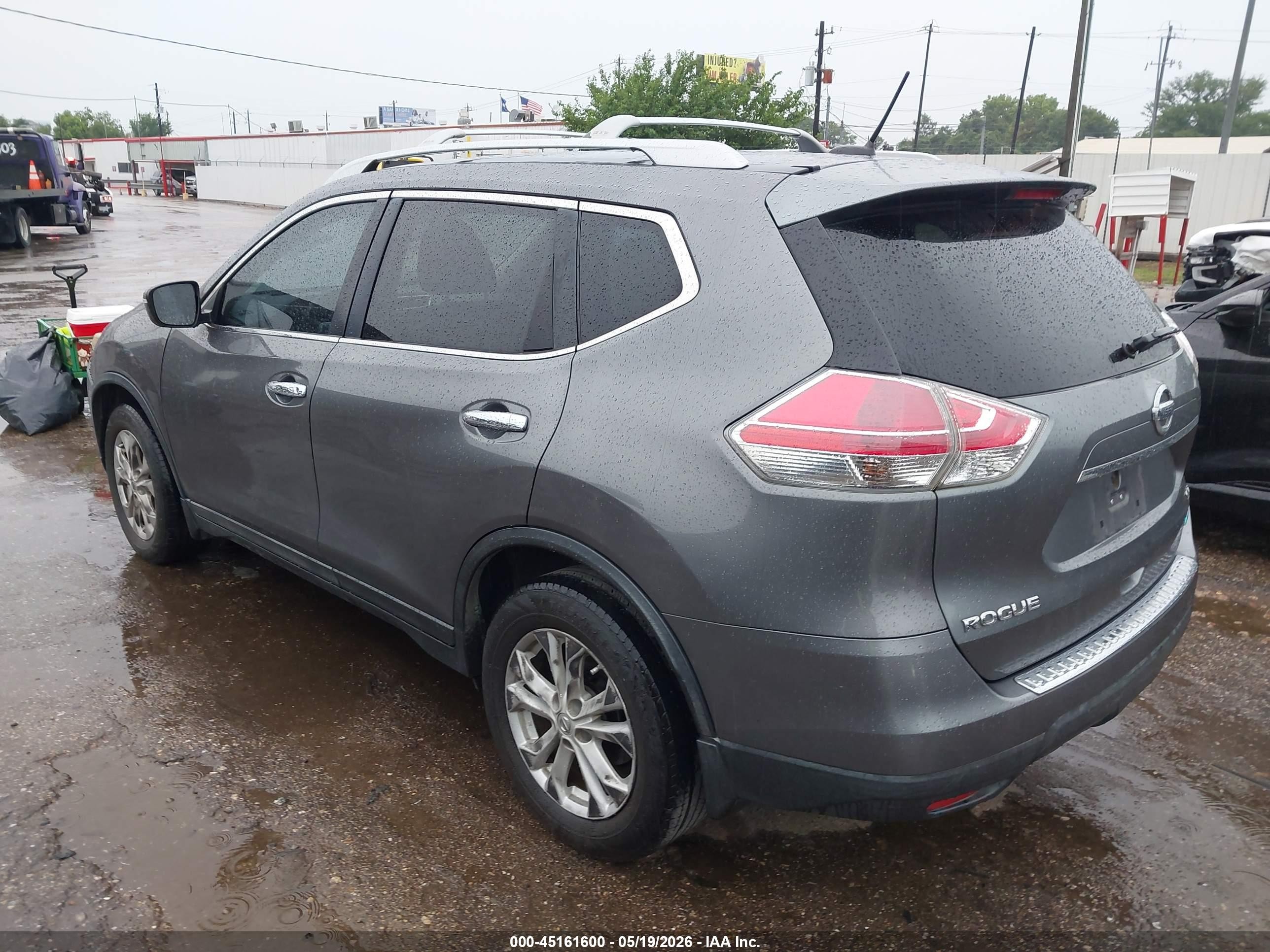 2014 Nissan Rogue Sv Gray vin: 5N1AT2MT7EC814787