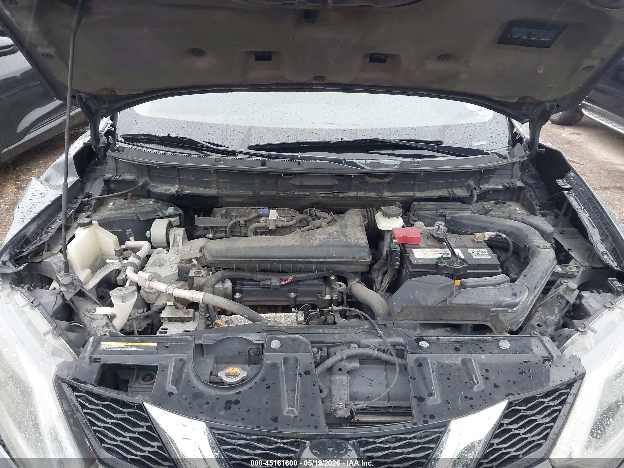 2014 Nissan Rogue Sv Gray vin: 5N1AT2MT7EC814787