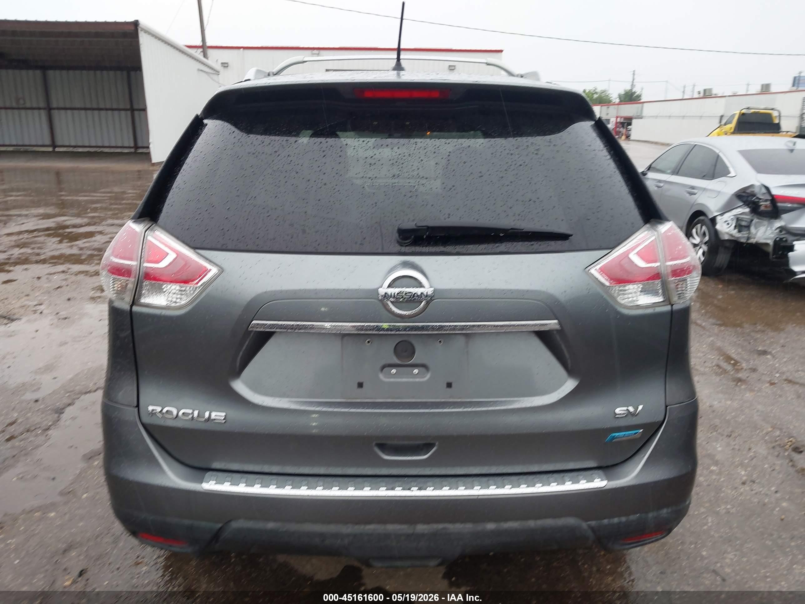 2014 Nissan Rogue Sv Gray vin: 5N1AT2MT7EC814787