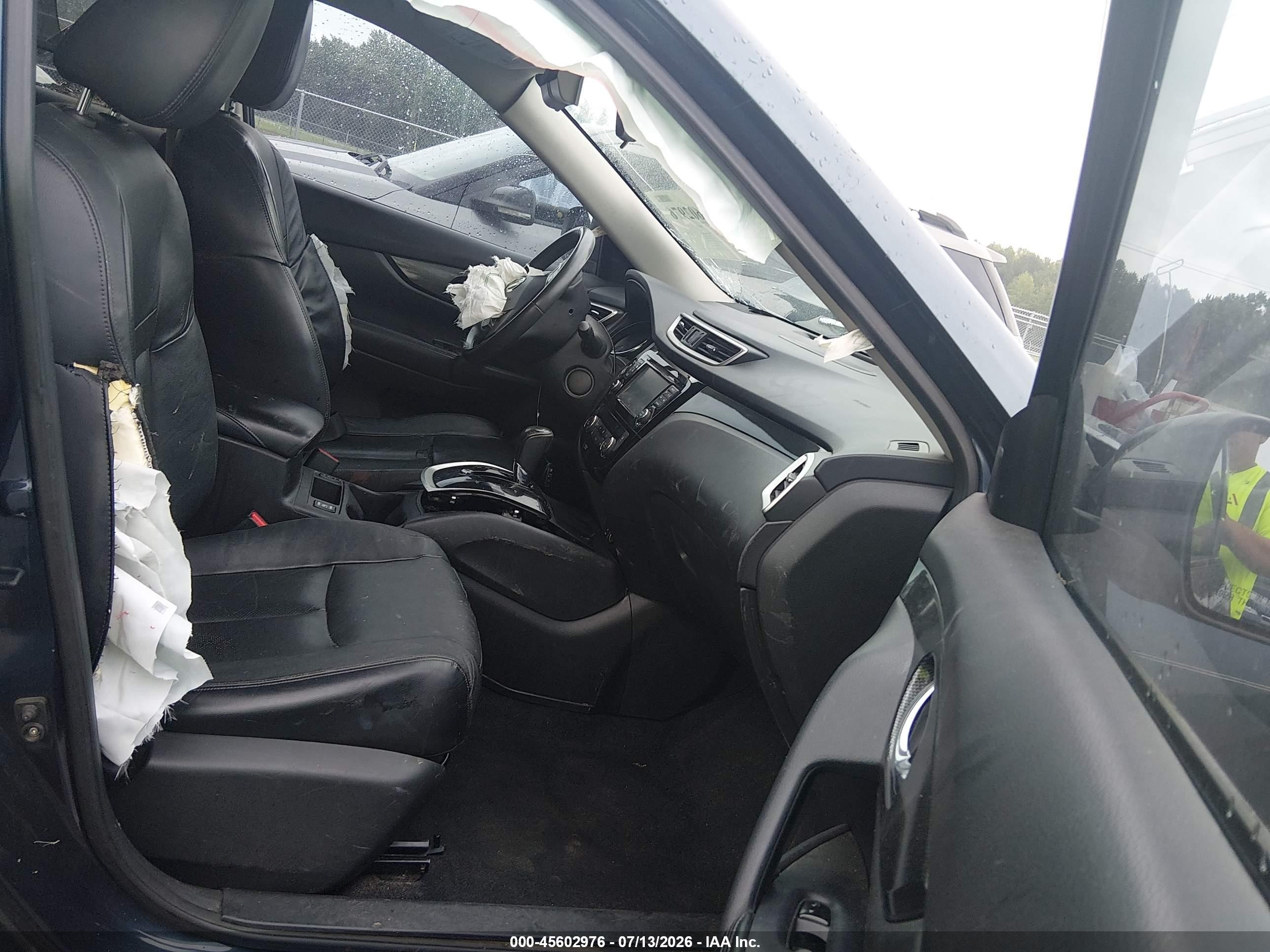 2014 Nissan Rogue Sl Blue vin: 5N1AT2MT7EC861009