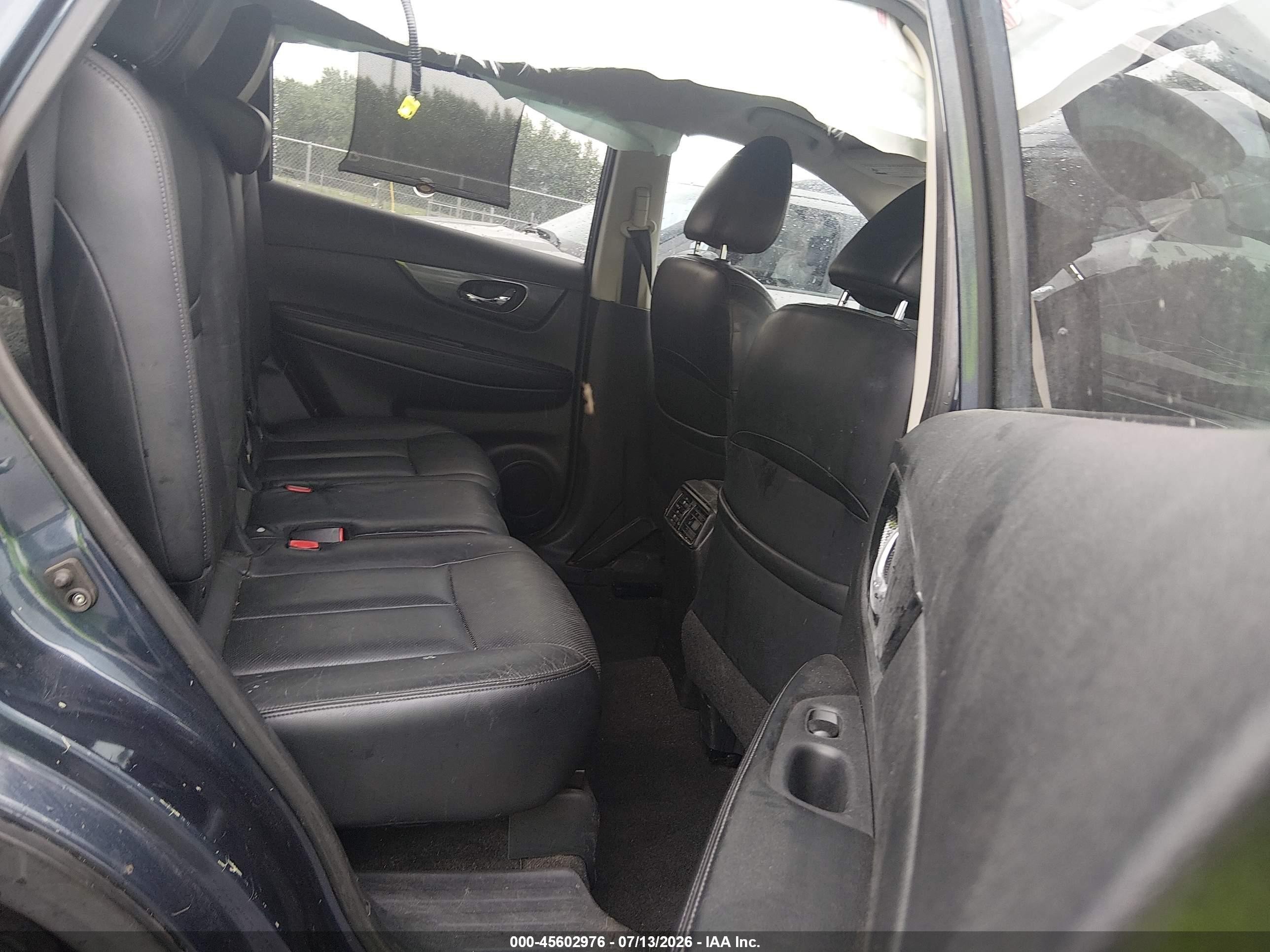 2014 Nissan Rogue Sl Blue vin: 5N1AT2MT7EC861009