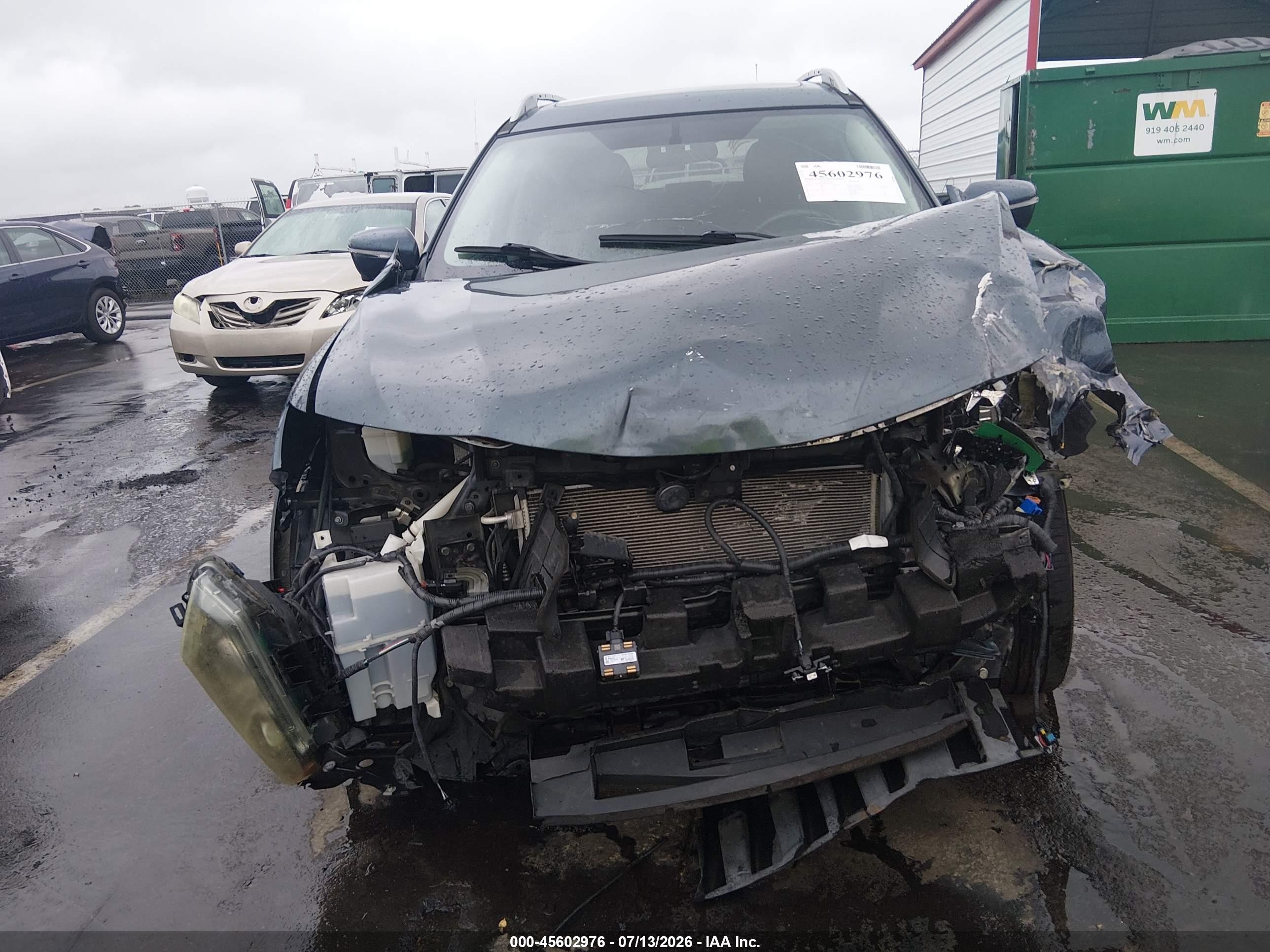 2014 Nissan Rogue Sl Blue vin: 5N1AT2MT7EC861009