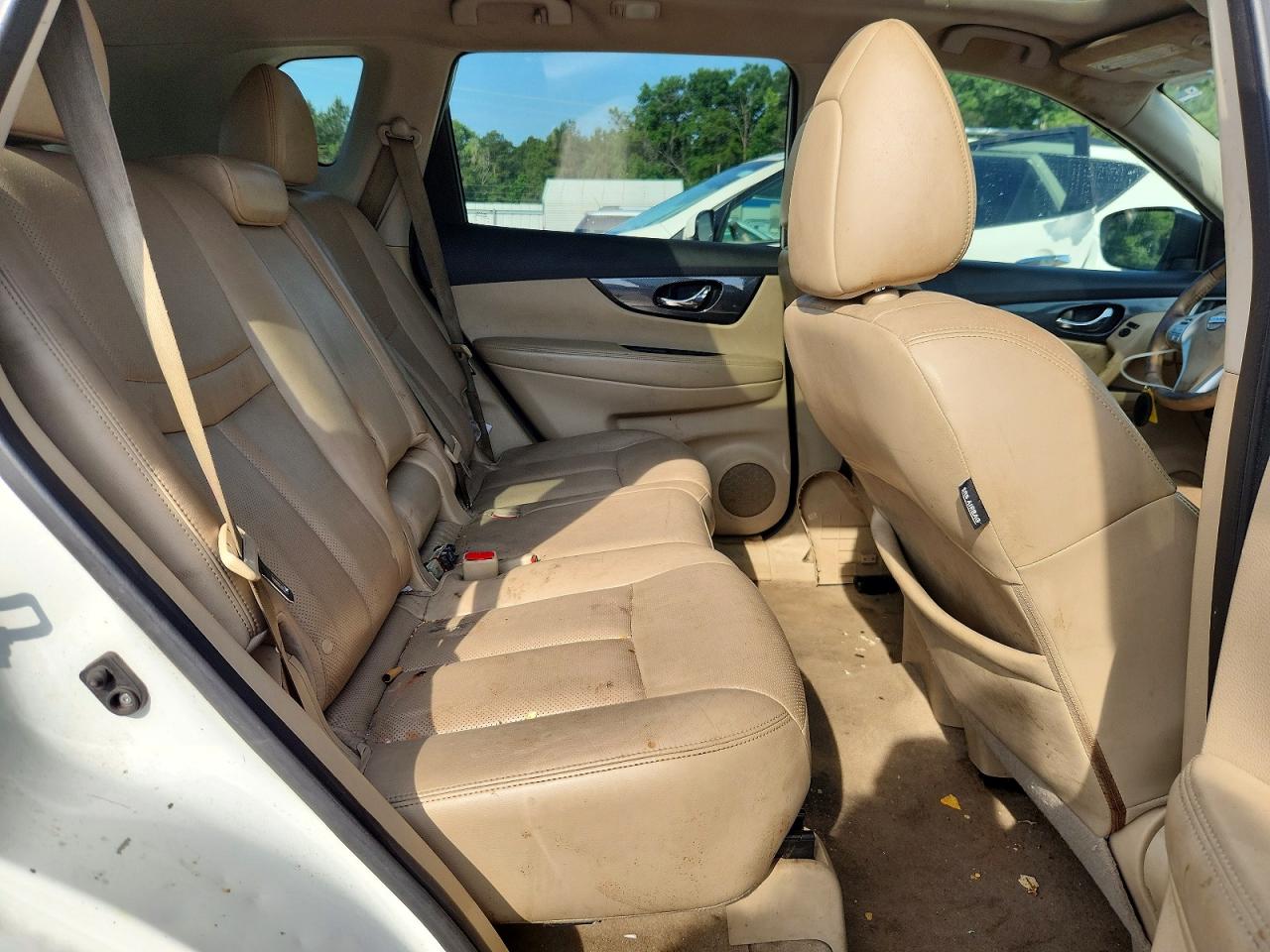 2015 Nissan Rogue Sl White vin: 5N1AT2MT7FC754933