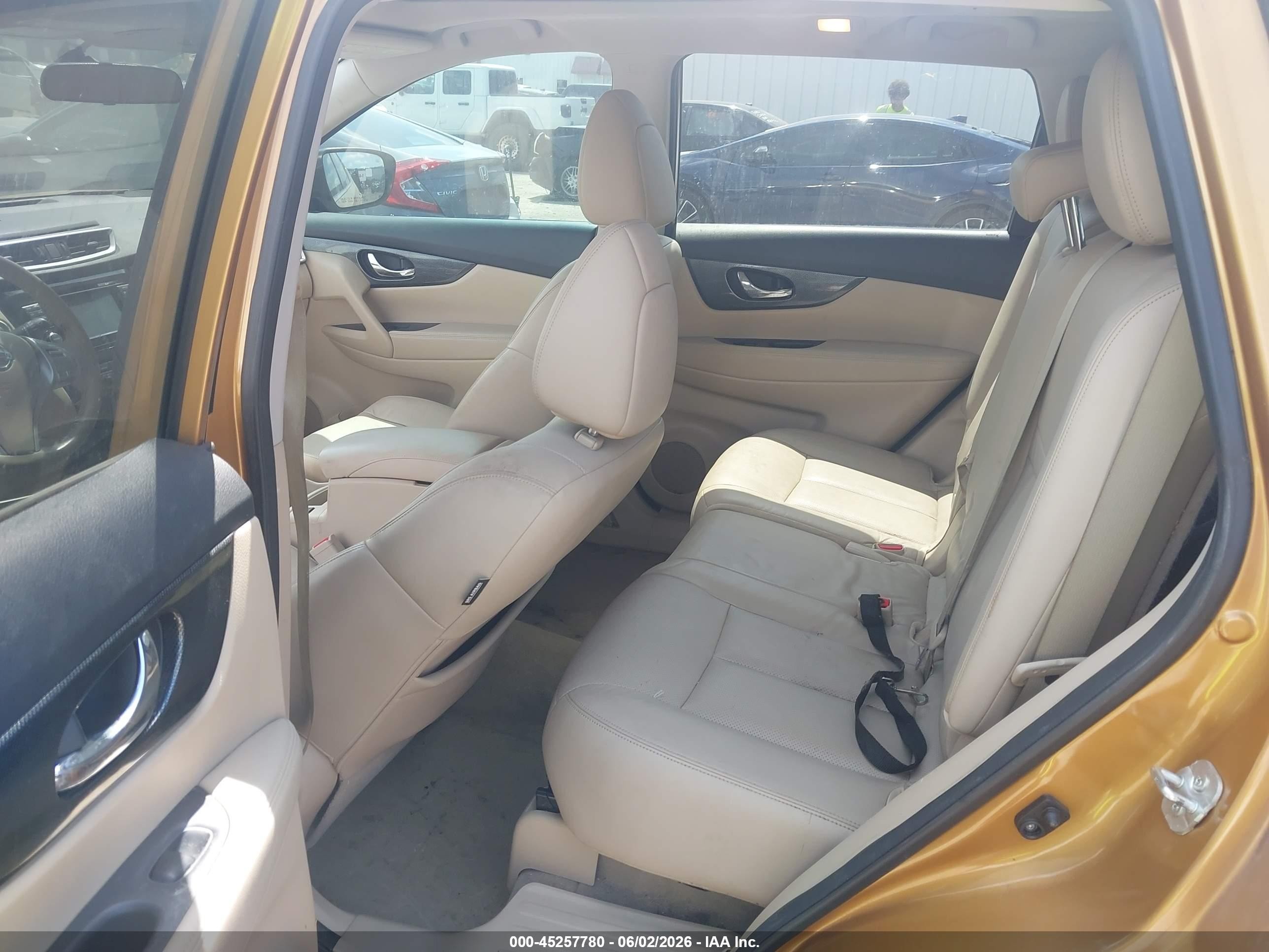 2015 Nissan Rogue Sl Gold vin: 5N1AT2MT7FC760506
