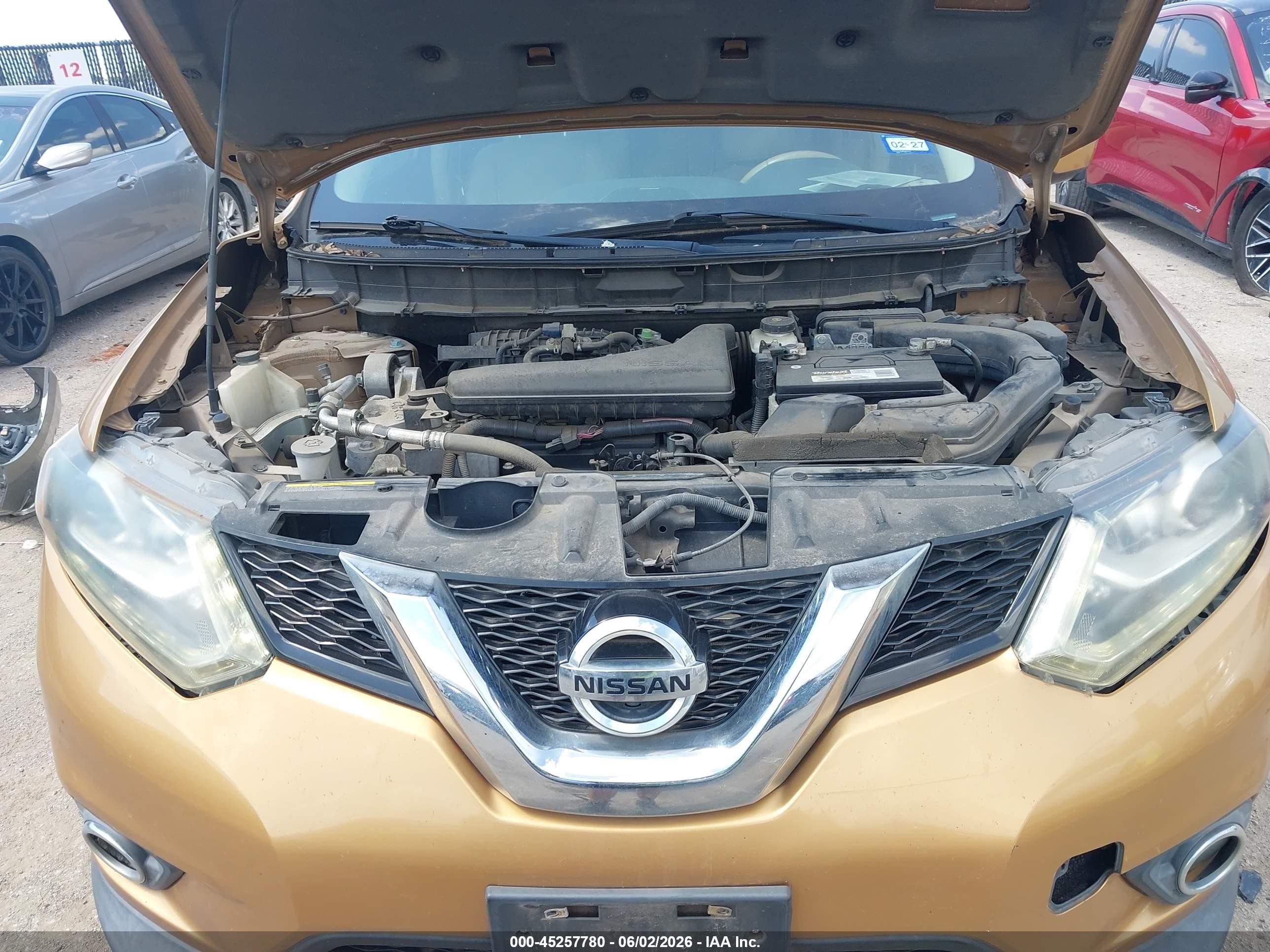 2015 Nissan Rogue Sl Gold vin: 5N1AT2MT7FC760506