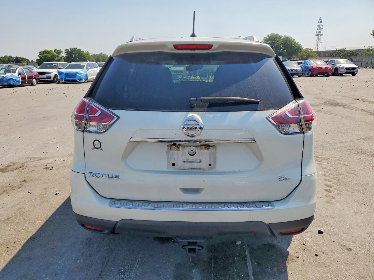 2015 Nissan Rogue Sl White vin: 5N1AT2MT7FC781470