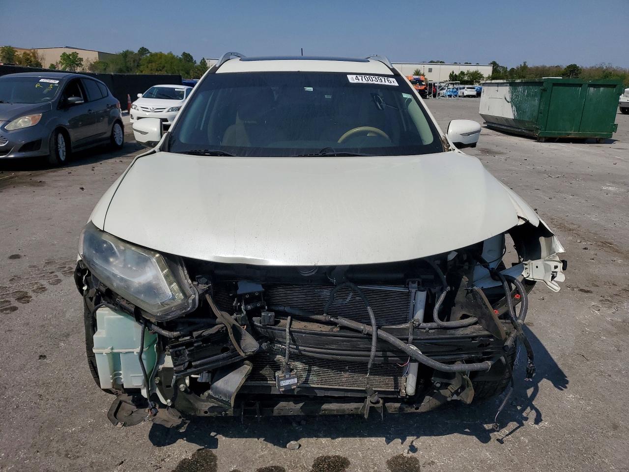 2015 Nissan Rogue Sl White vin: 5N1AT2MT7FC781470