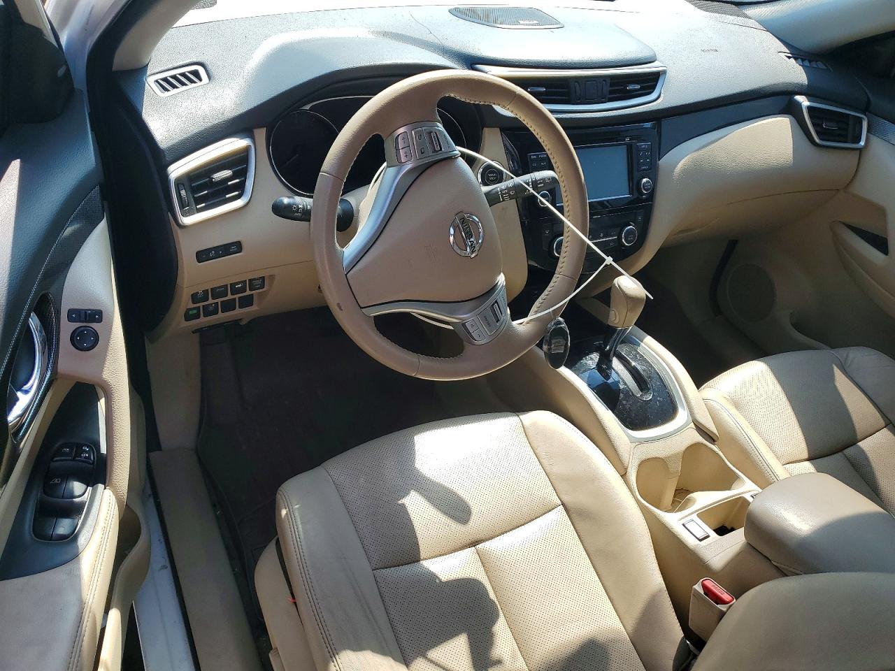 2015 Nissan Rogue Sl White vin: 5N1AT2MT7FC781470
