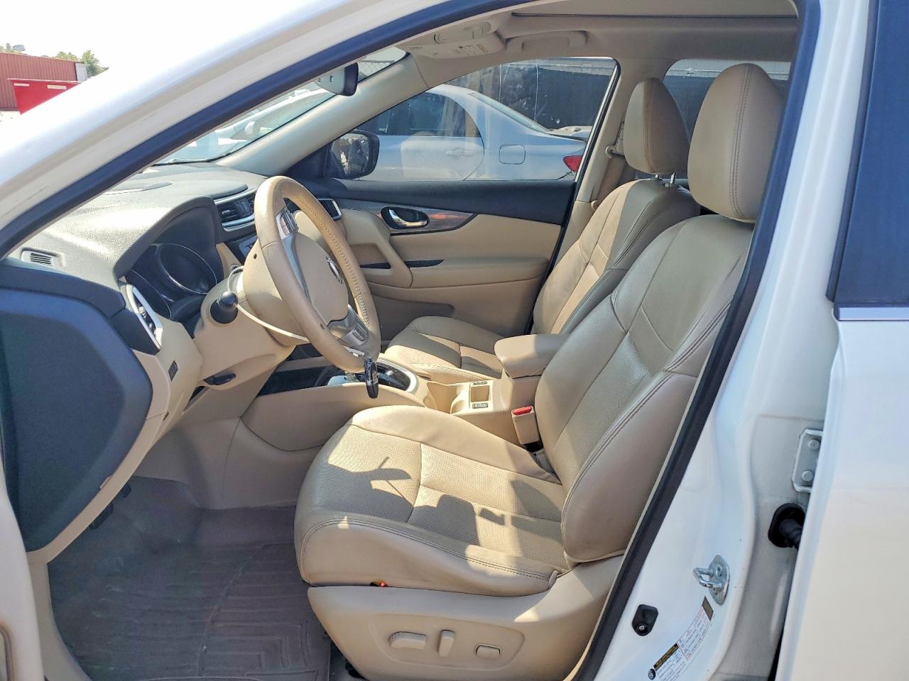 2015 Nissan Rogue Sl White vin: 5N1AT2MT7FC781470
