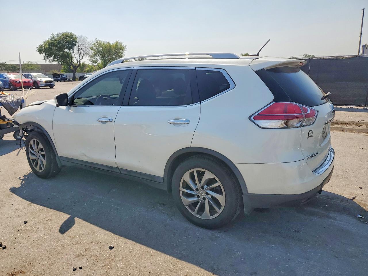 2015 Nissan Rogue Sl White vin: 5N1AT2MT7FC781470
