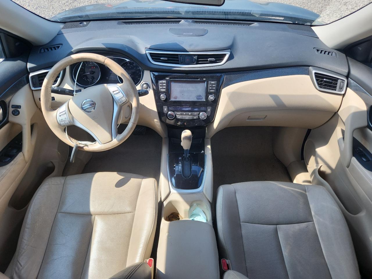 2015 Nissan Rogue Sl Blue vin: 5N1AT2MT7FC796518