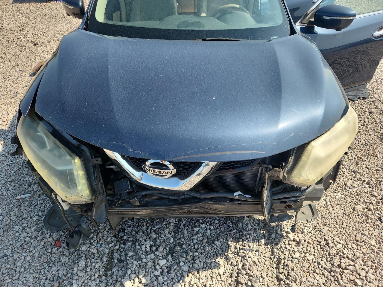 2015 Nissan Rogue Sl Blue vin: 5N1AT2MT7FC796518