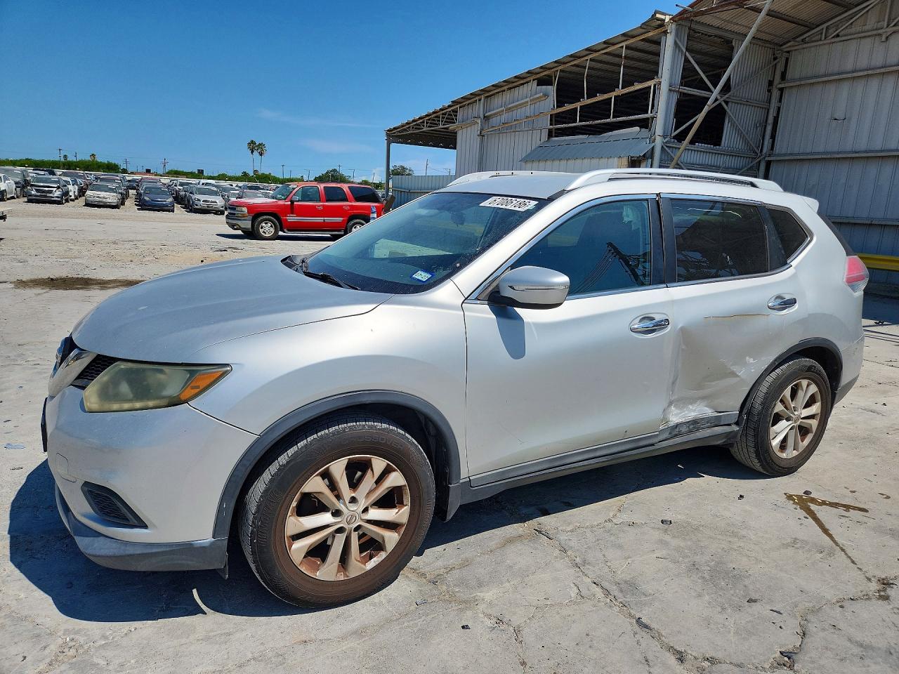 2015 Nissan Rogue Sv Silver vin: 5N1AT2MT7FC799127