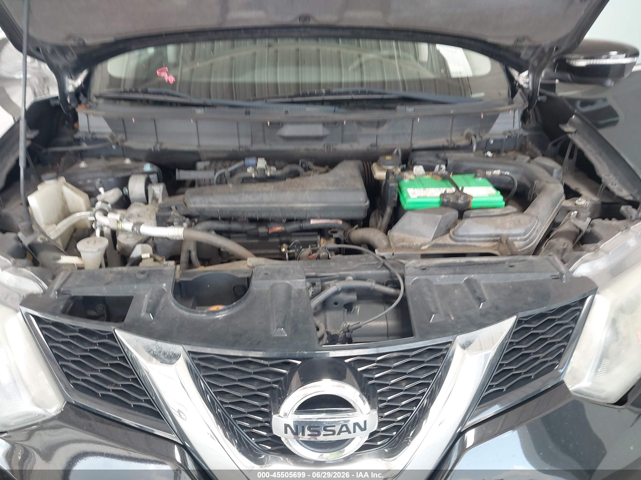 2015 Nissan Rogue Sv Black vin: 5N1AT2MT7FC807209