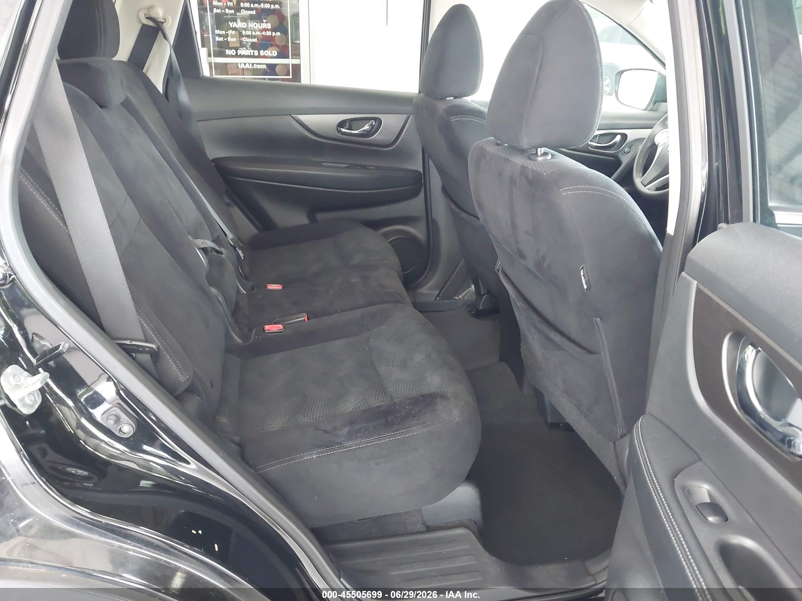 2015 Nissan Rogue Sv Black vin: 5N1AT2MT7FC807209
