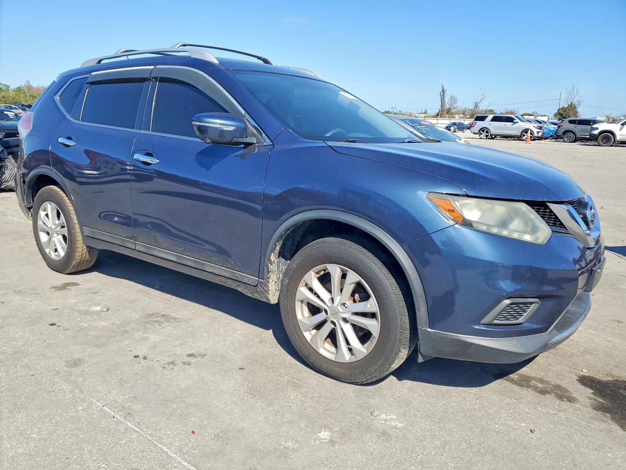 2015 Nissan Rogue Sv Серый vin: 5N1AT2MT7FC826231