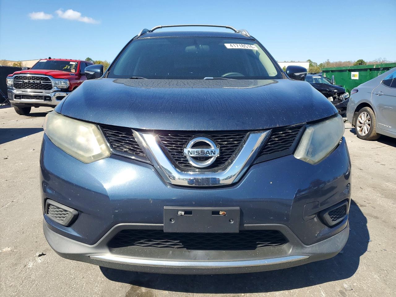 2015 Nissan Rogue Sv Серый vin: 5N1AT2MT7FC826231