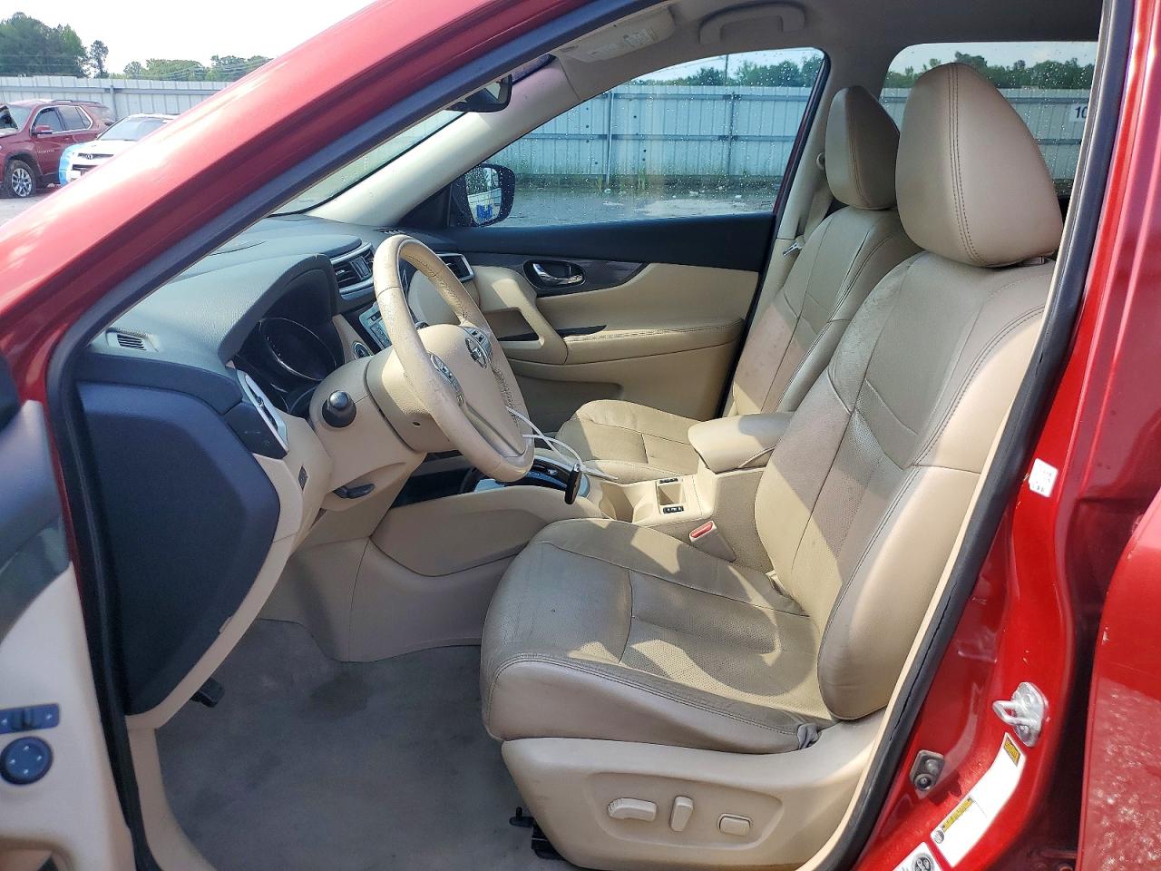 2015 Nissan Rogue Sl Бордовый vin: 5N1AT2MT7FC828951