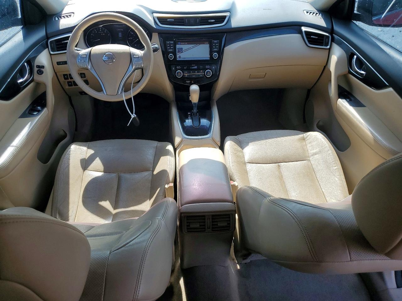 2015 Nissan Rogue Sl Бордовый vin: 5N1AT2MT7FC828951