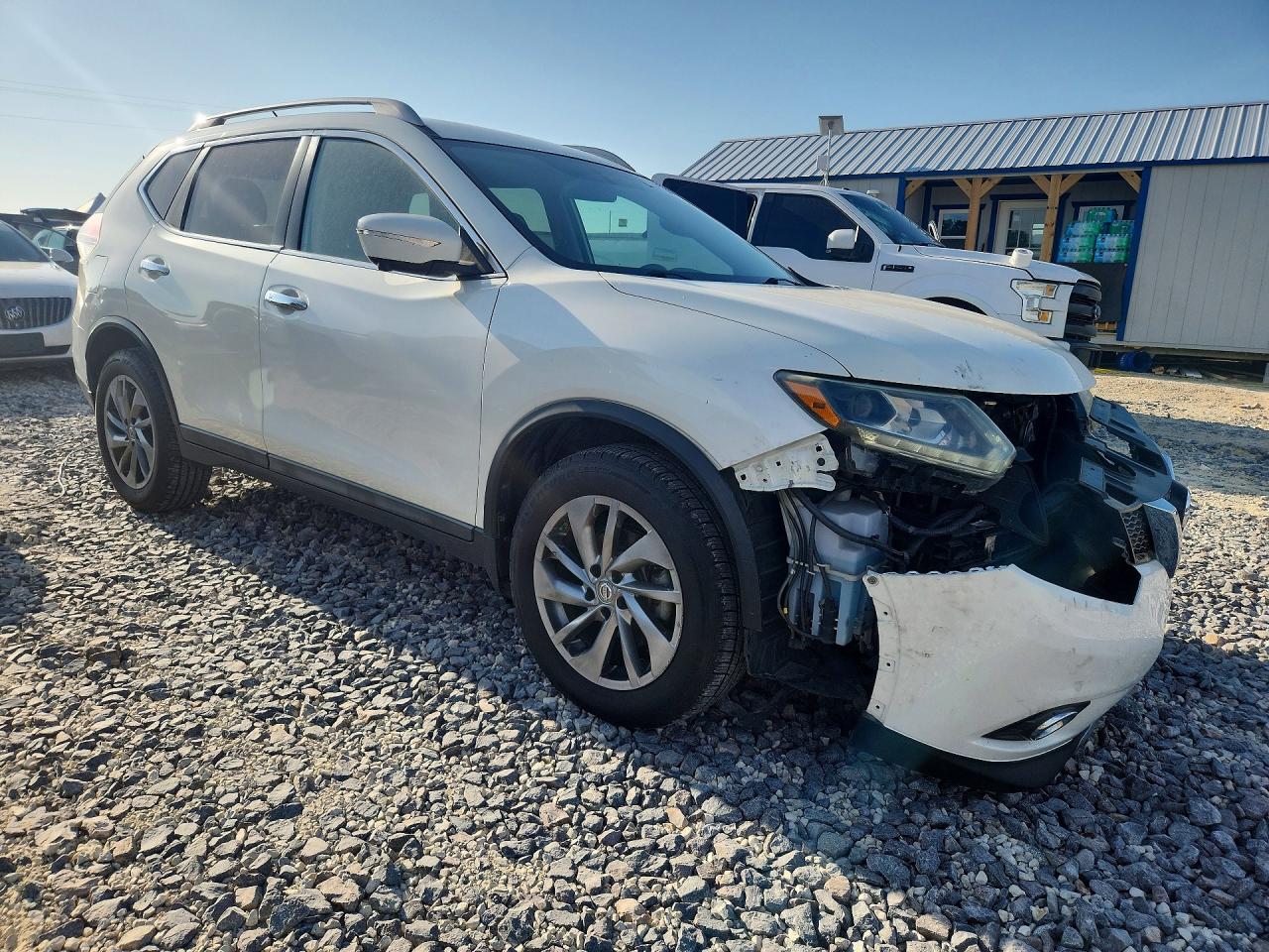 2015 Nissan Rogue Sl Белый vin: 5N1AT2MT7FC853073