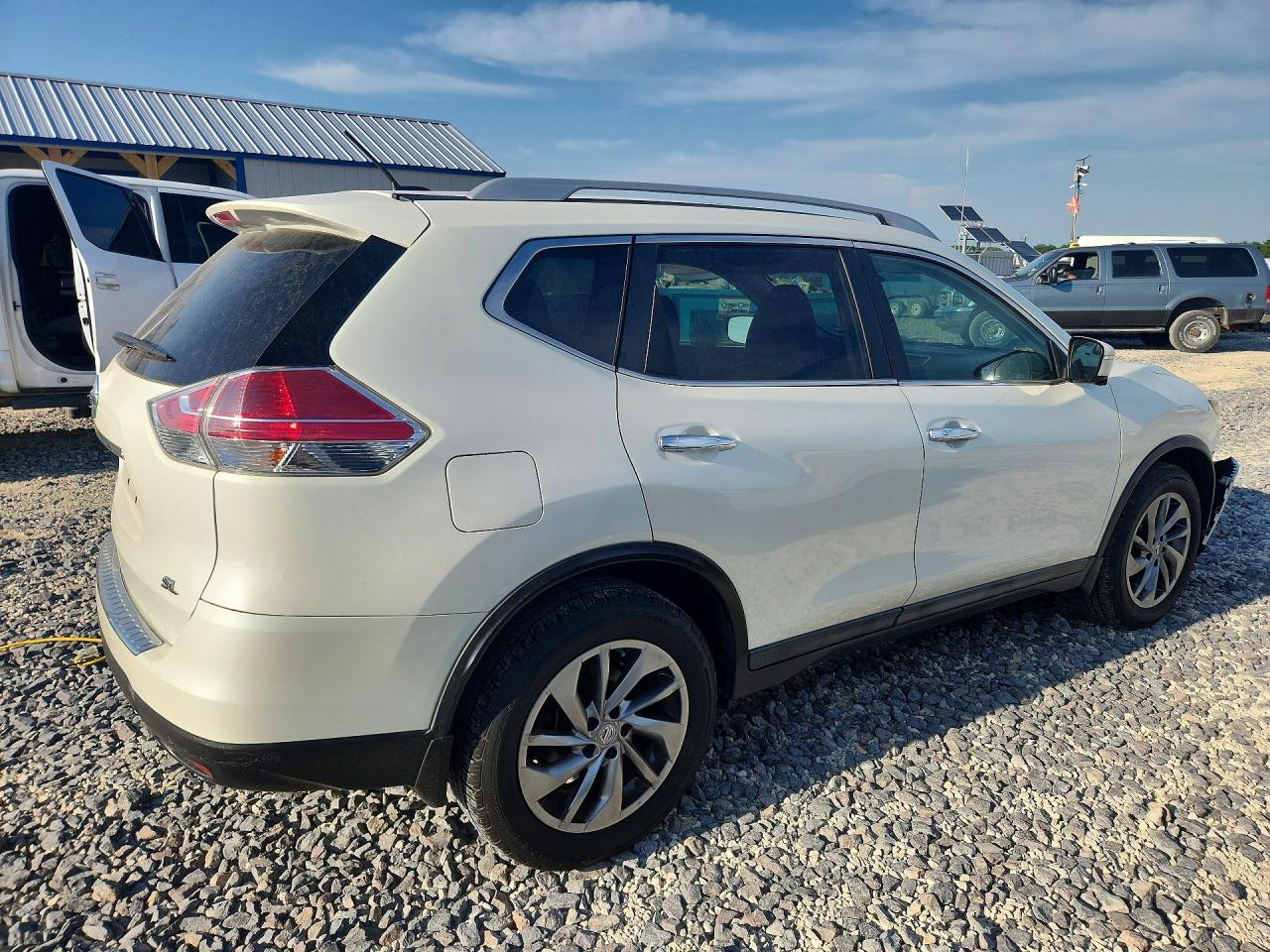 2015 Nissan Rogue Sl Белый vin: 5N1AT2MT7FC853073