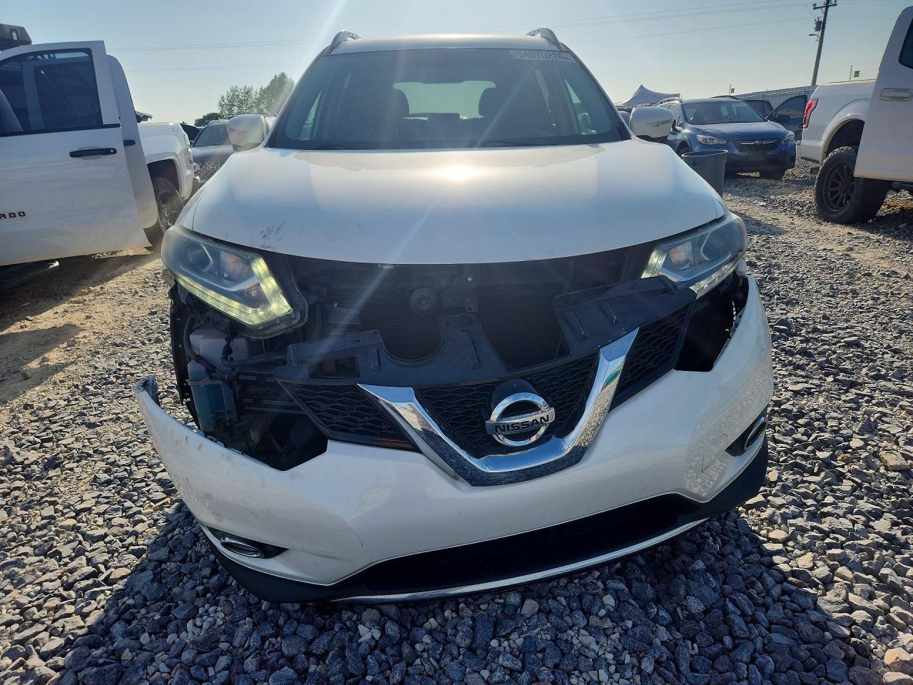 2015 Nissan Rogue Sl Белый vin: 5N1AT2MT7FC853073