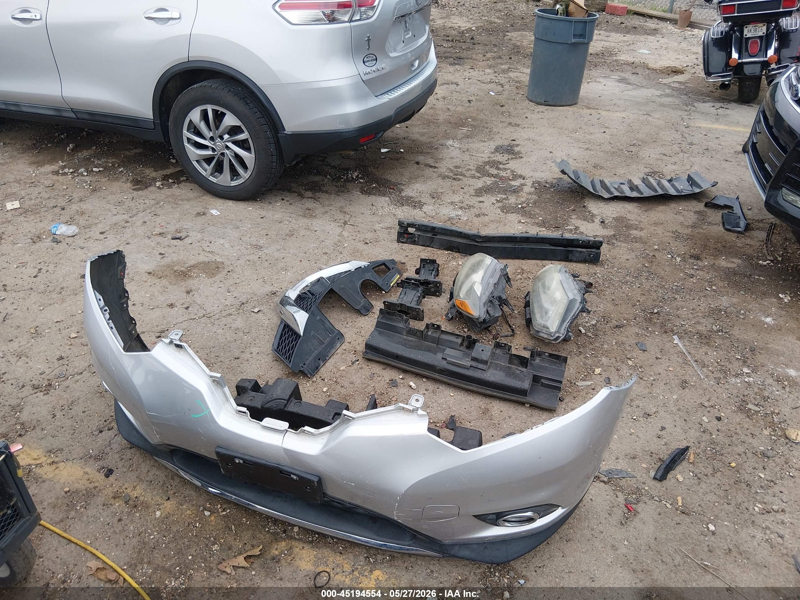 2015 Nissan Rogue Sl Silver vin: 5N1AT2MT7FC855468