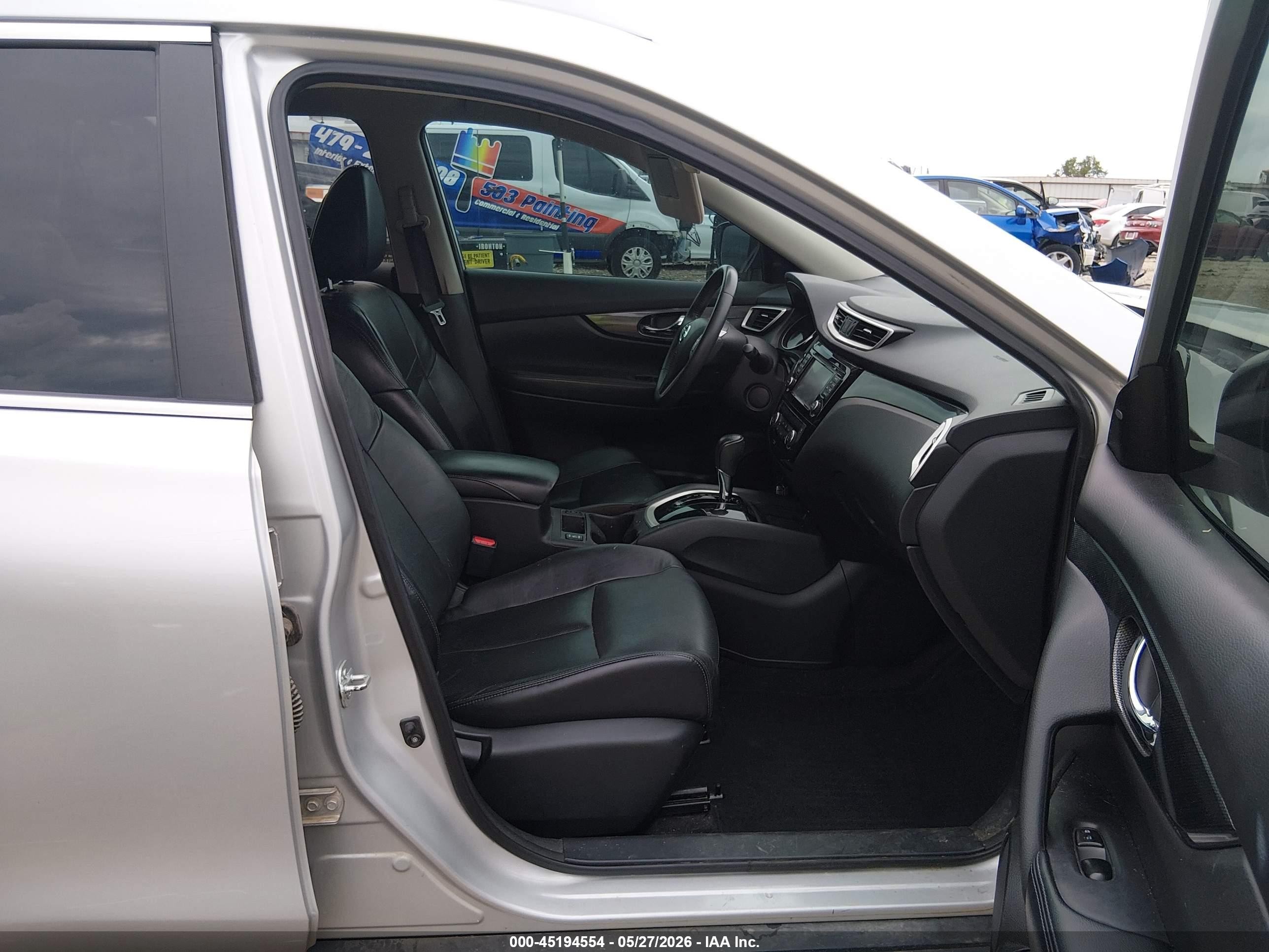 2015 Nissan Rogue Sl Silver vin: 5N1AT2MT7FC855468