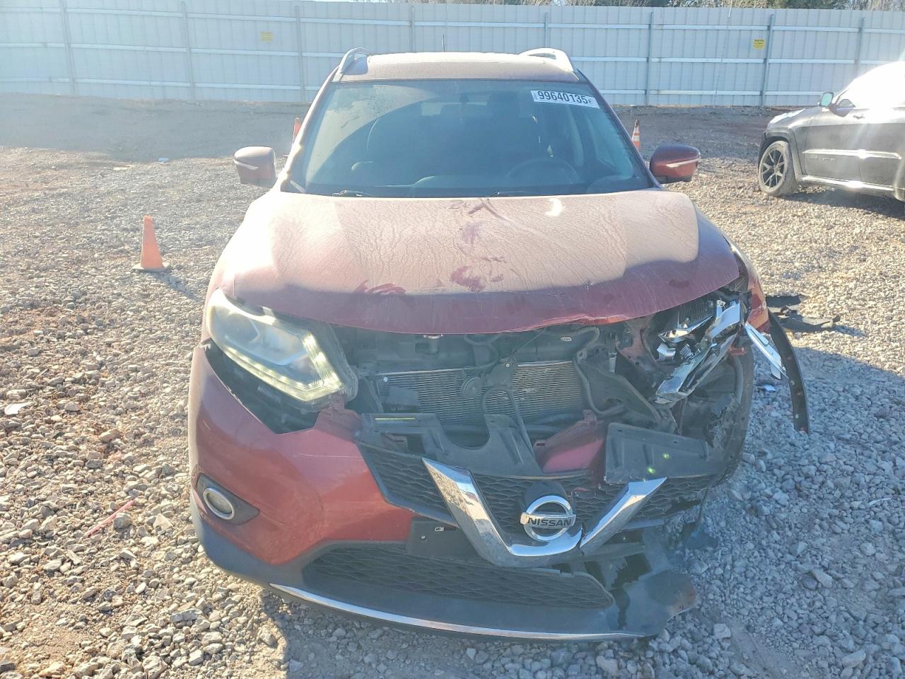2015 Niss Rogue Sl Red vin: 5N1AT2MT7FC865823