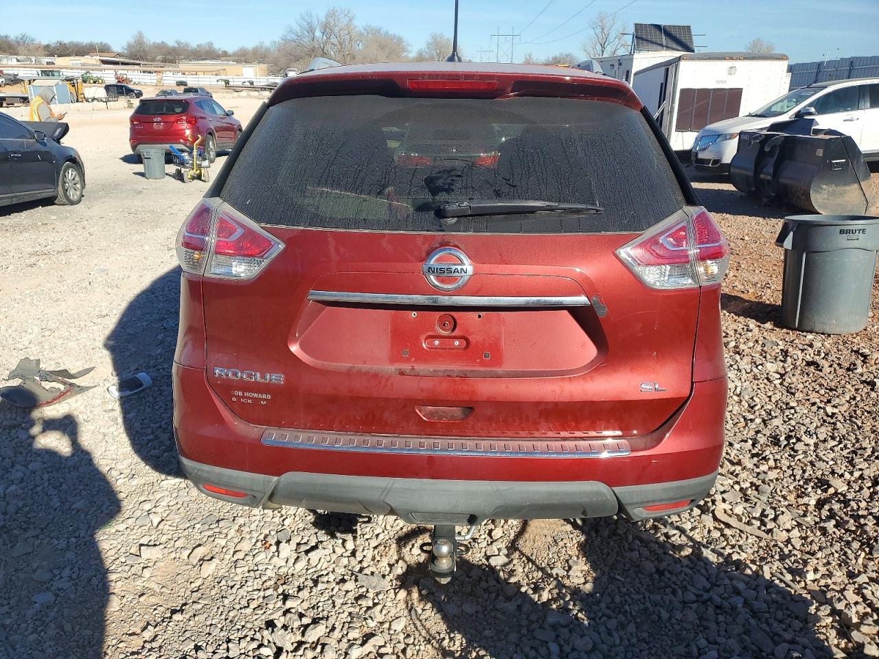 2015 Niss Rogue Sl Red vin: 5N1AT2MT7FC865823