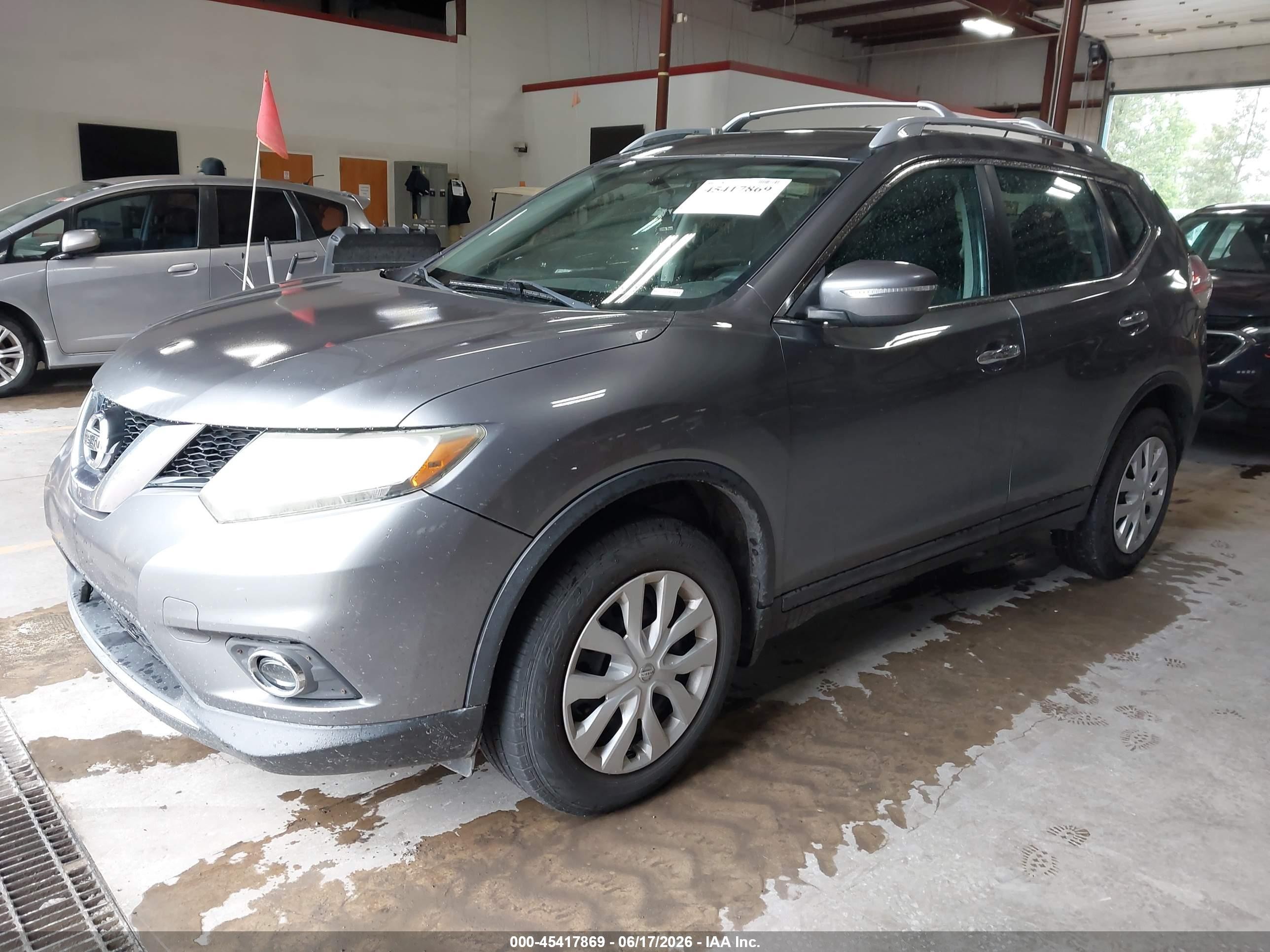 2015 Nissan Rogue S/sl/sv Gray vin: 5N1AT2MT7FC879947
