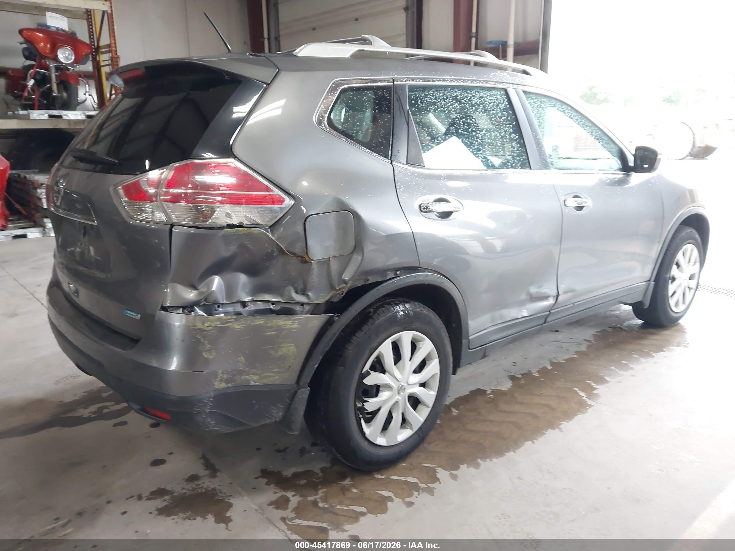2015 Nissan Rogue S/sl/sv Gray vin: 5N1AT2MT7FC879947