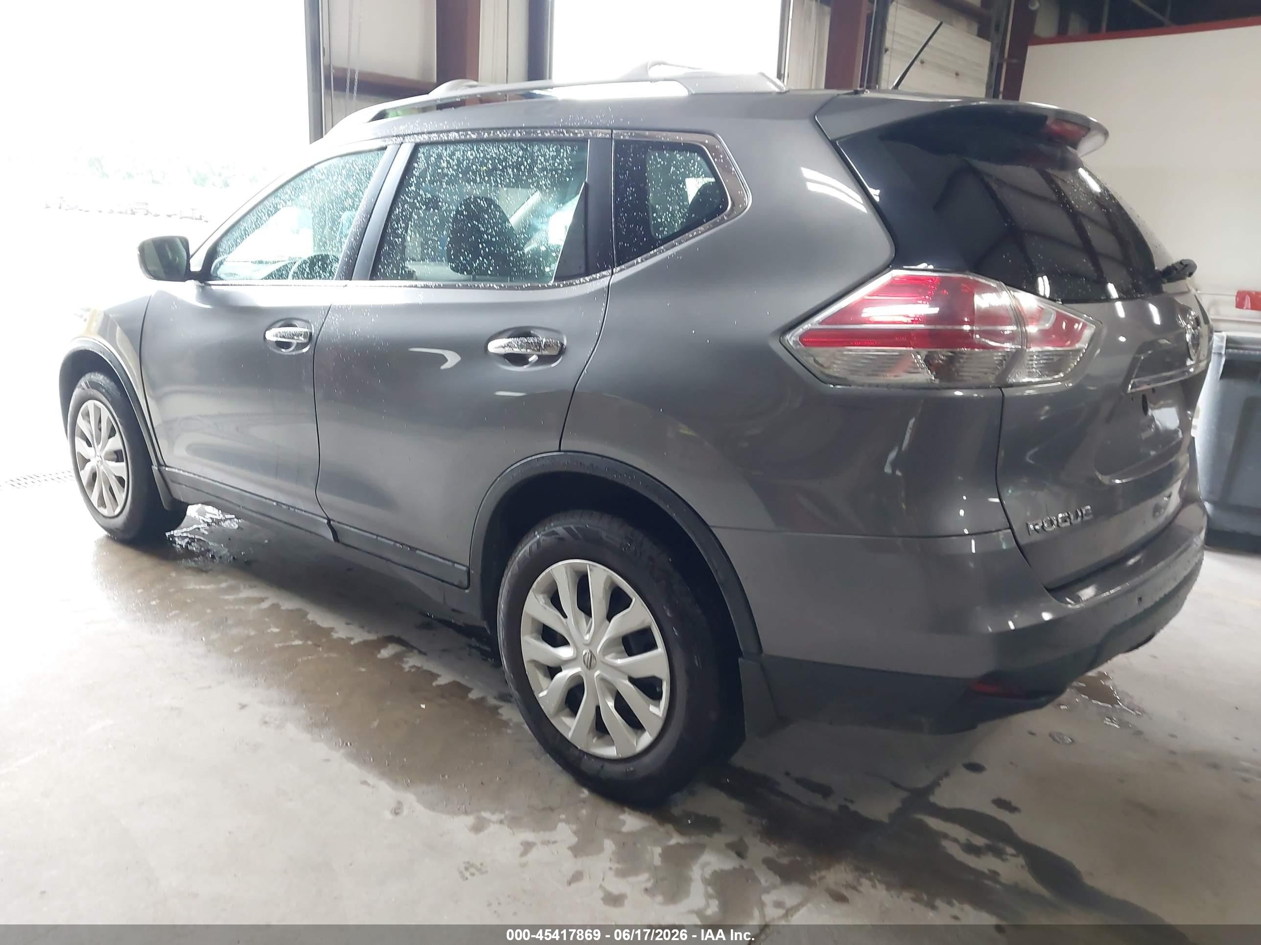 2015 Nissan Rogue S/sl/sv Gray vin: 5N1AT2MT7FC879947