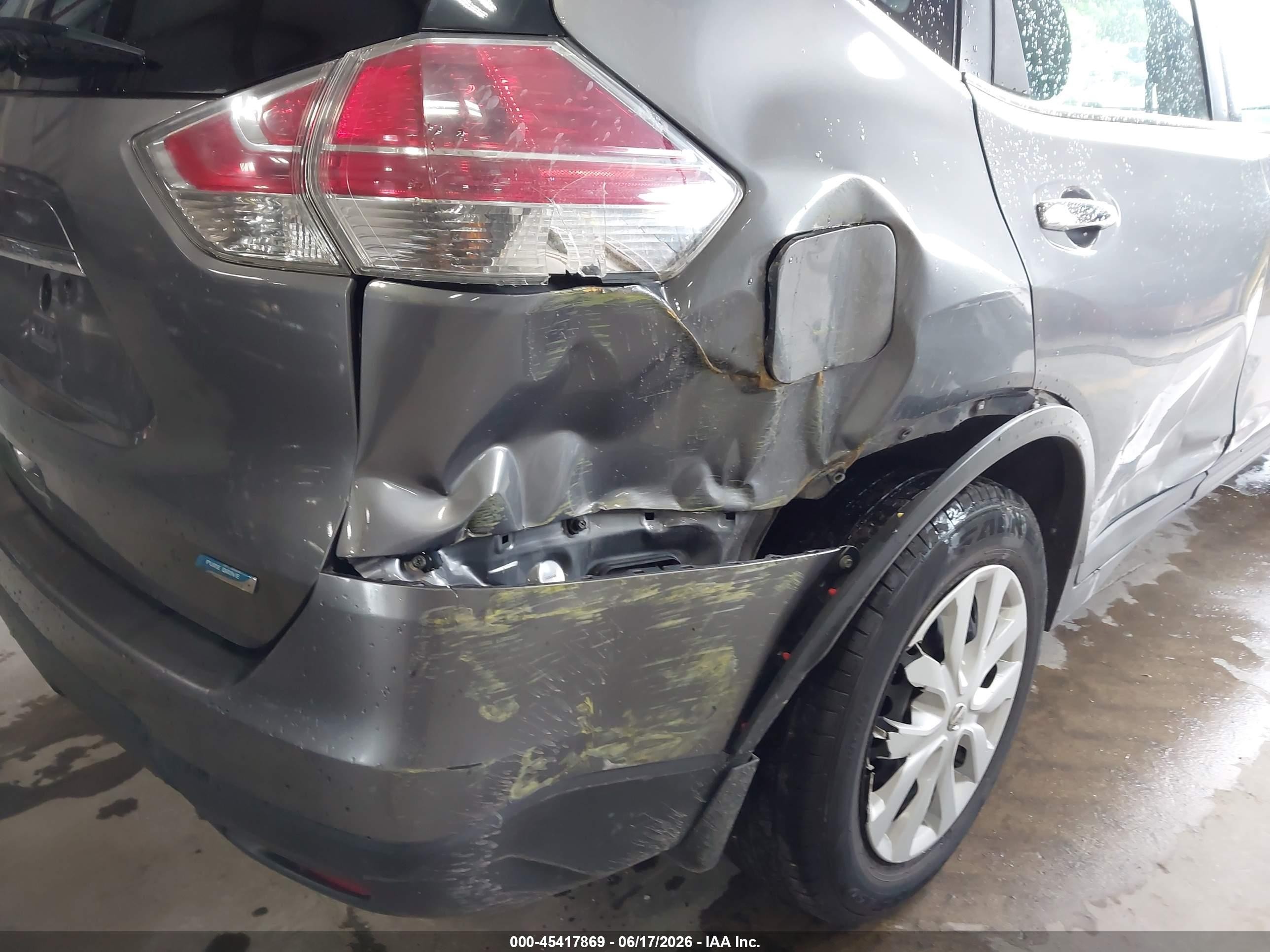 2015 Nissan Rogue S/sl/sv Gray vin: 5N1AT2MT7FC879947
