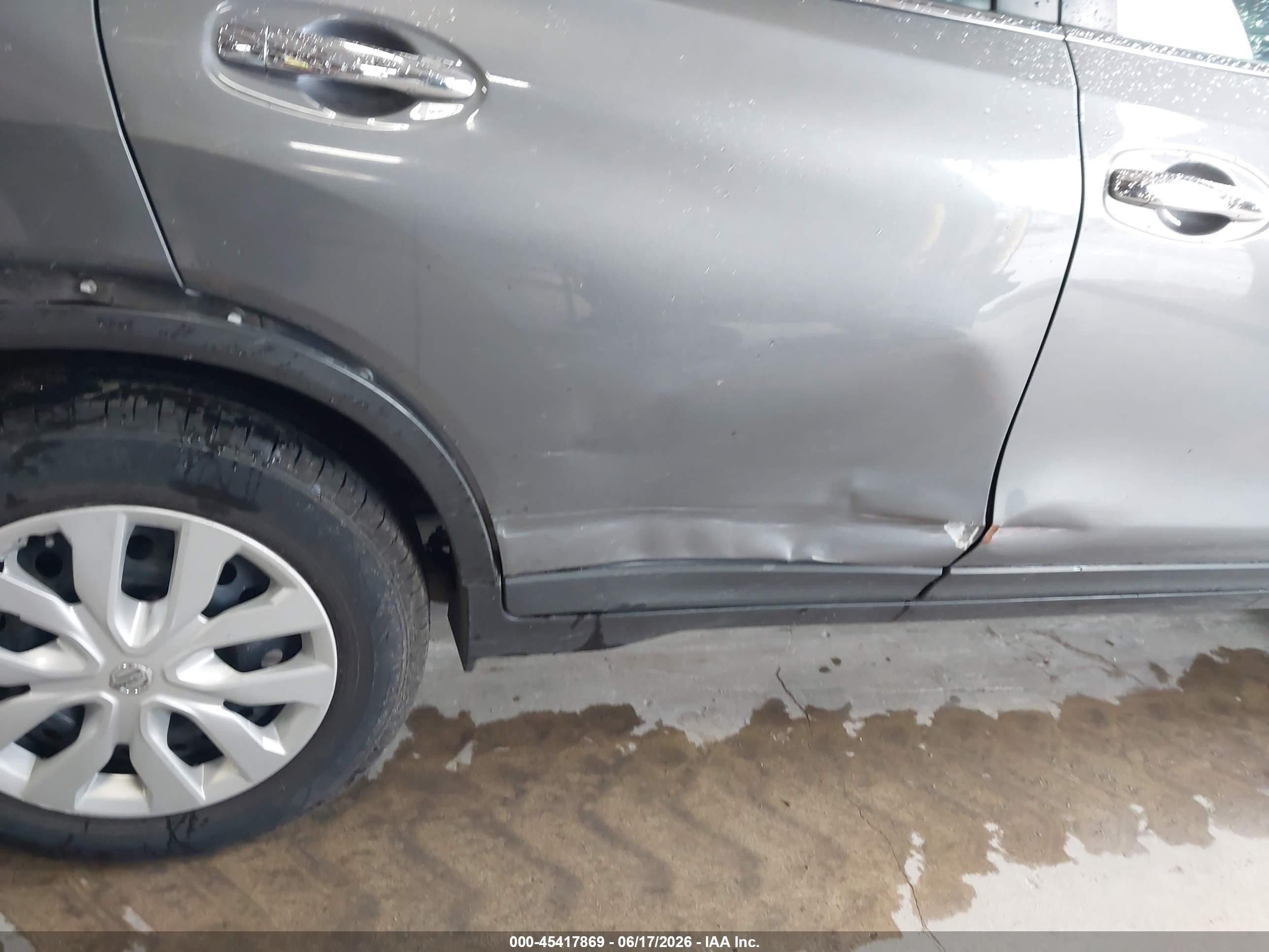 2015 Nissan Rogue S/sl/sv Gray vin: 5N1AT2MT7FC879947