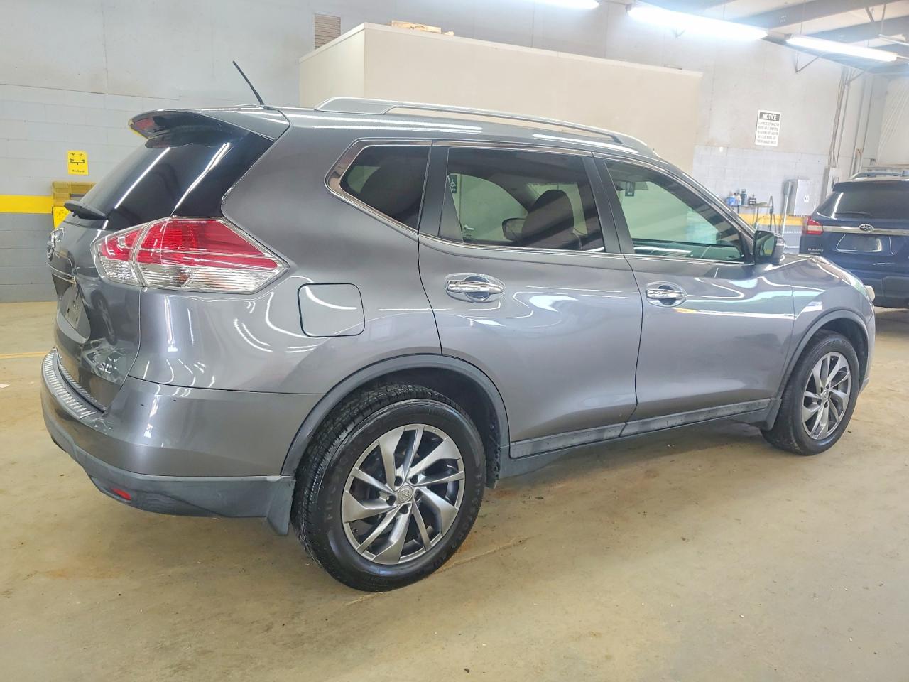 2015 Nissan Rogue Sl Gray vin: 5N1AT2MT7FC882945