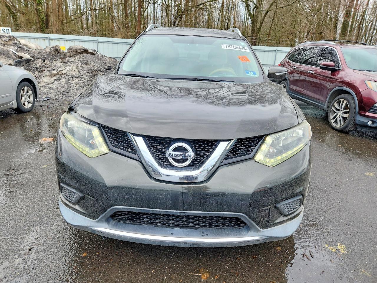 2015 Nissan Rogue Sv Green vin: 5N1AT2MT7FC883349