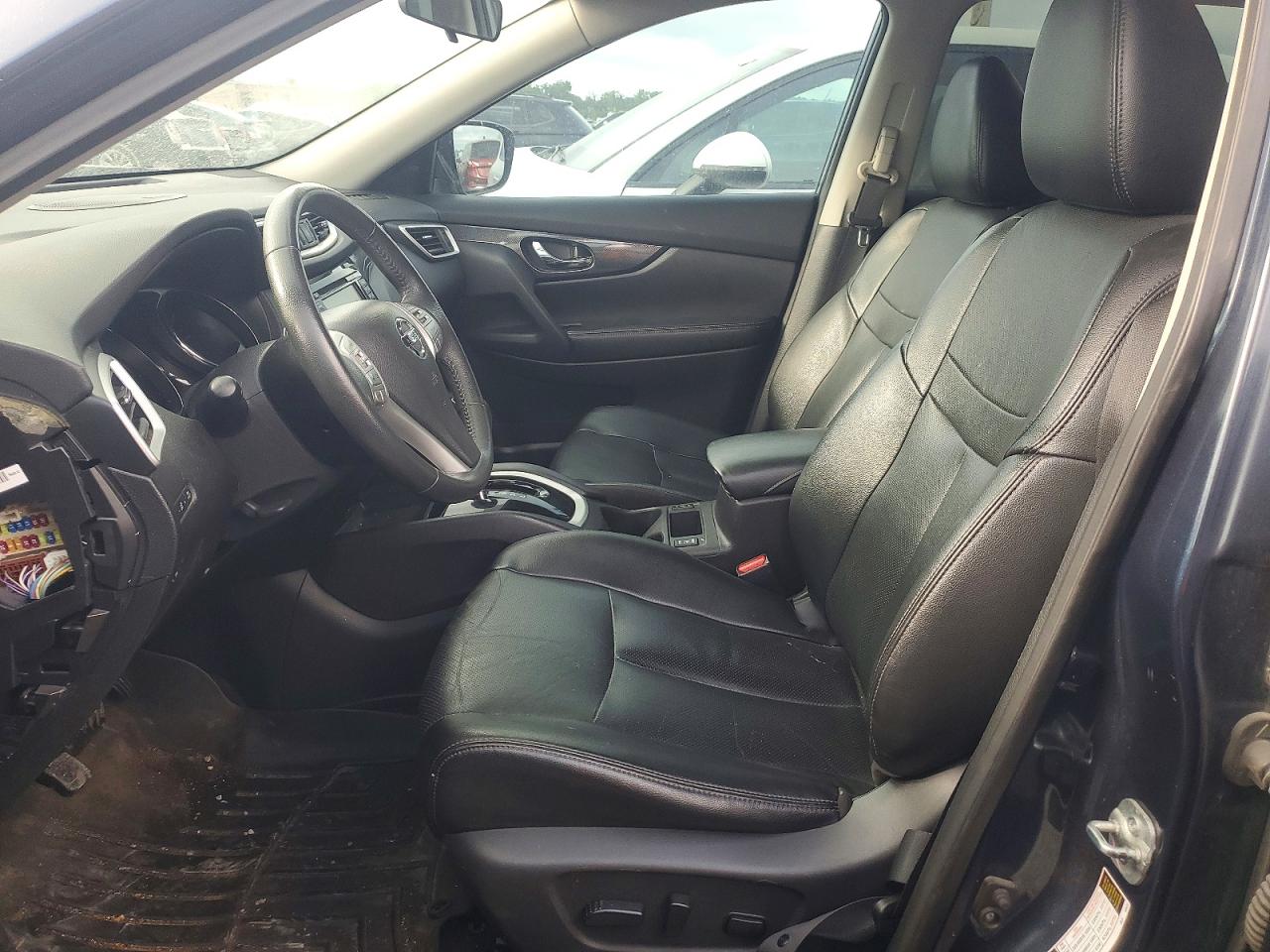 2015 Nissan Rogue Sl Blue vin: 5N1AT2MT7FC887742