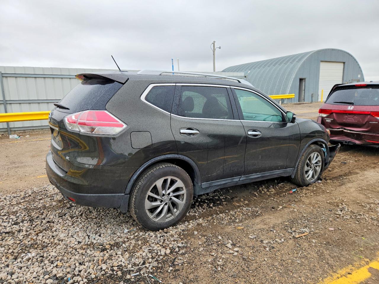 2015 Nissan Rogue Sl Green vin: 5N1AT2MT7FC894562
