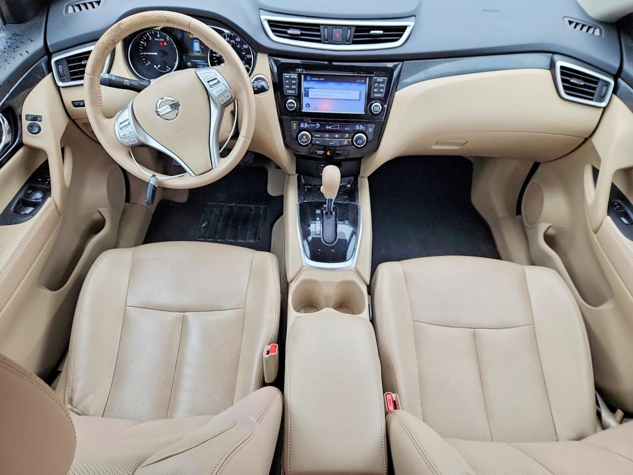 2015 Nissan Rogue Sl Green vin: 5N1AT2MT7FC894562